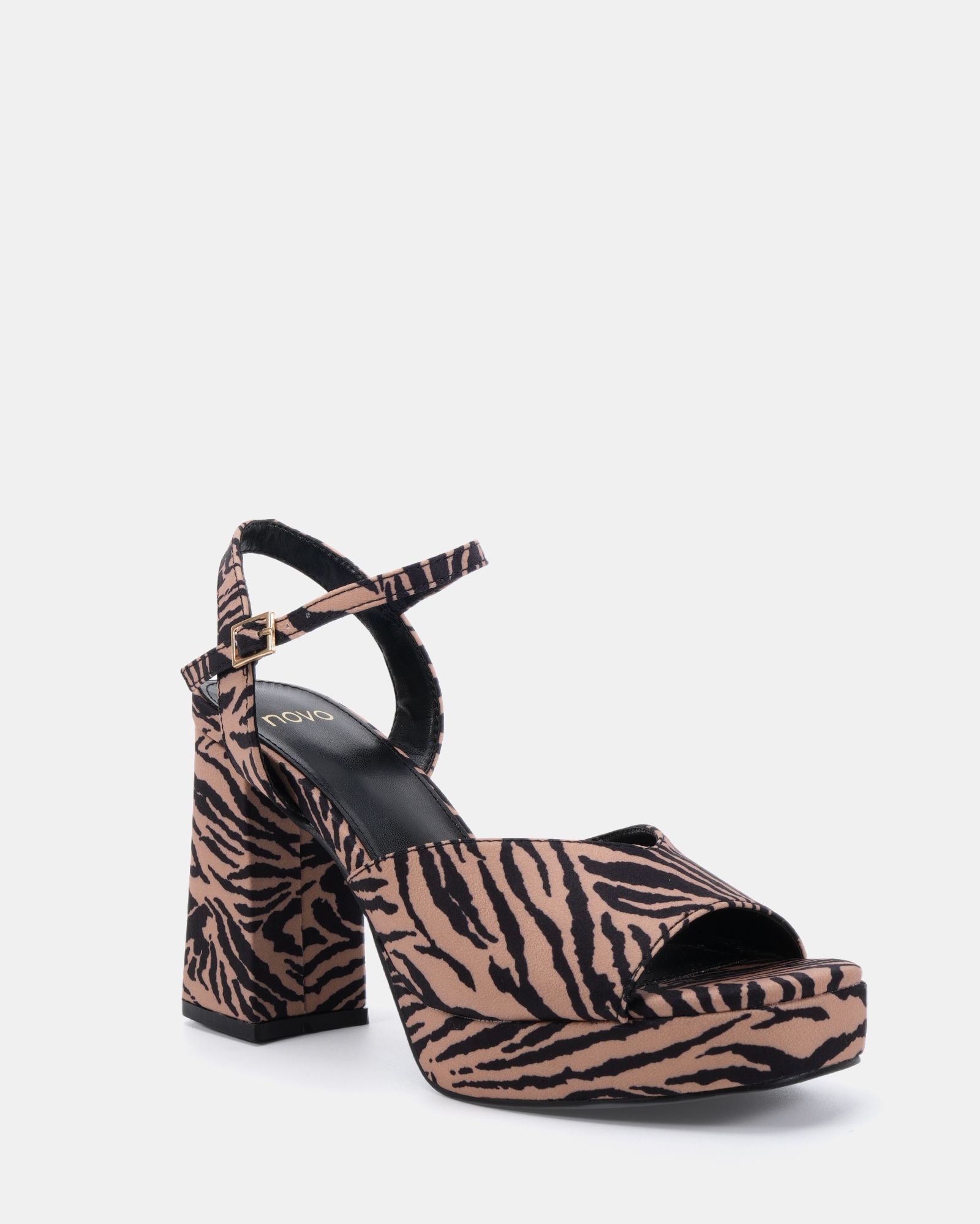 LAYLA Tiger Platform Heeled Sandal