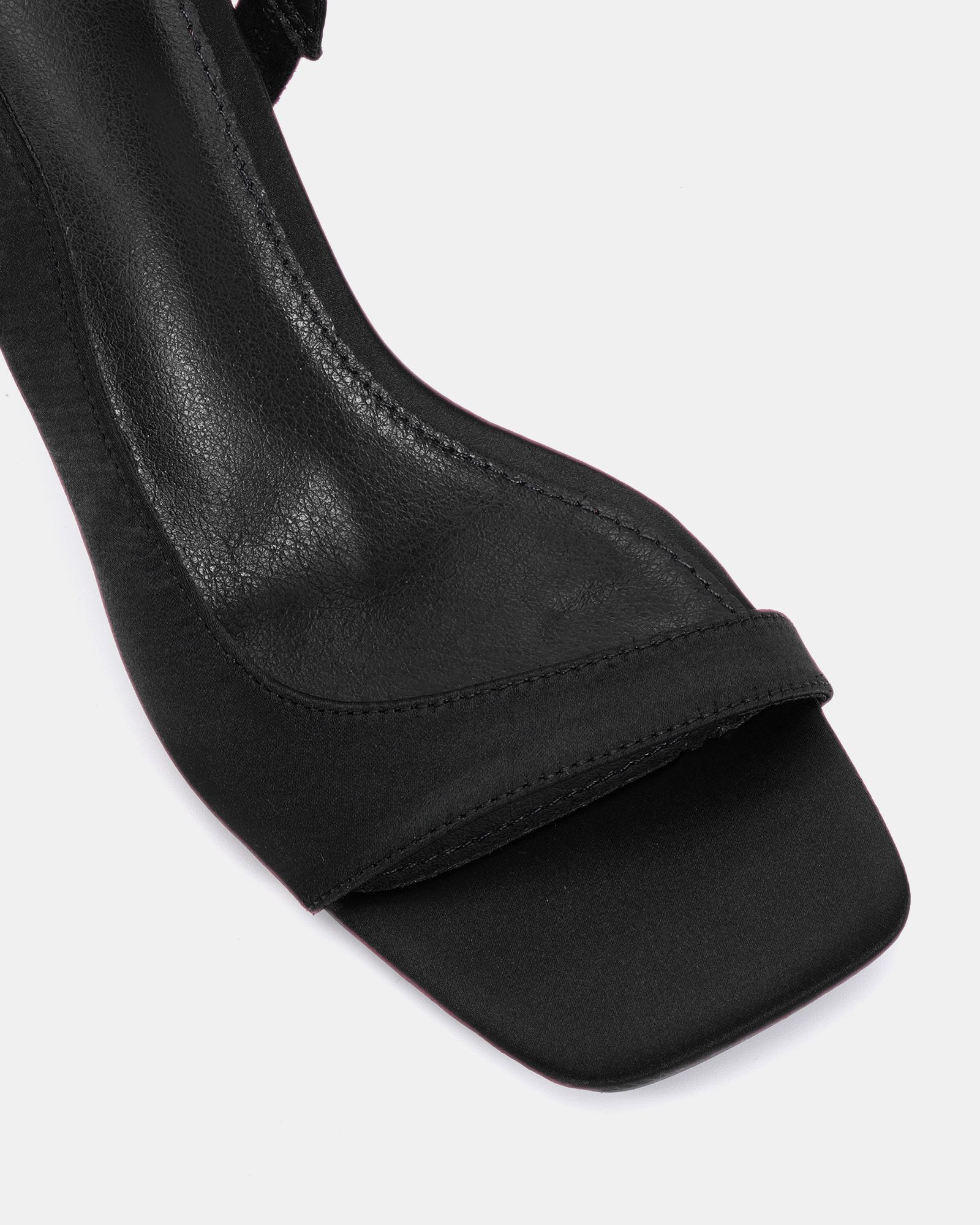 WIDE FIT LEAH Black Slingback Sandal