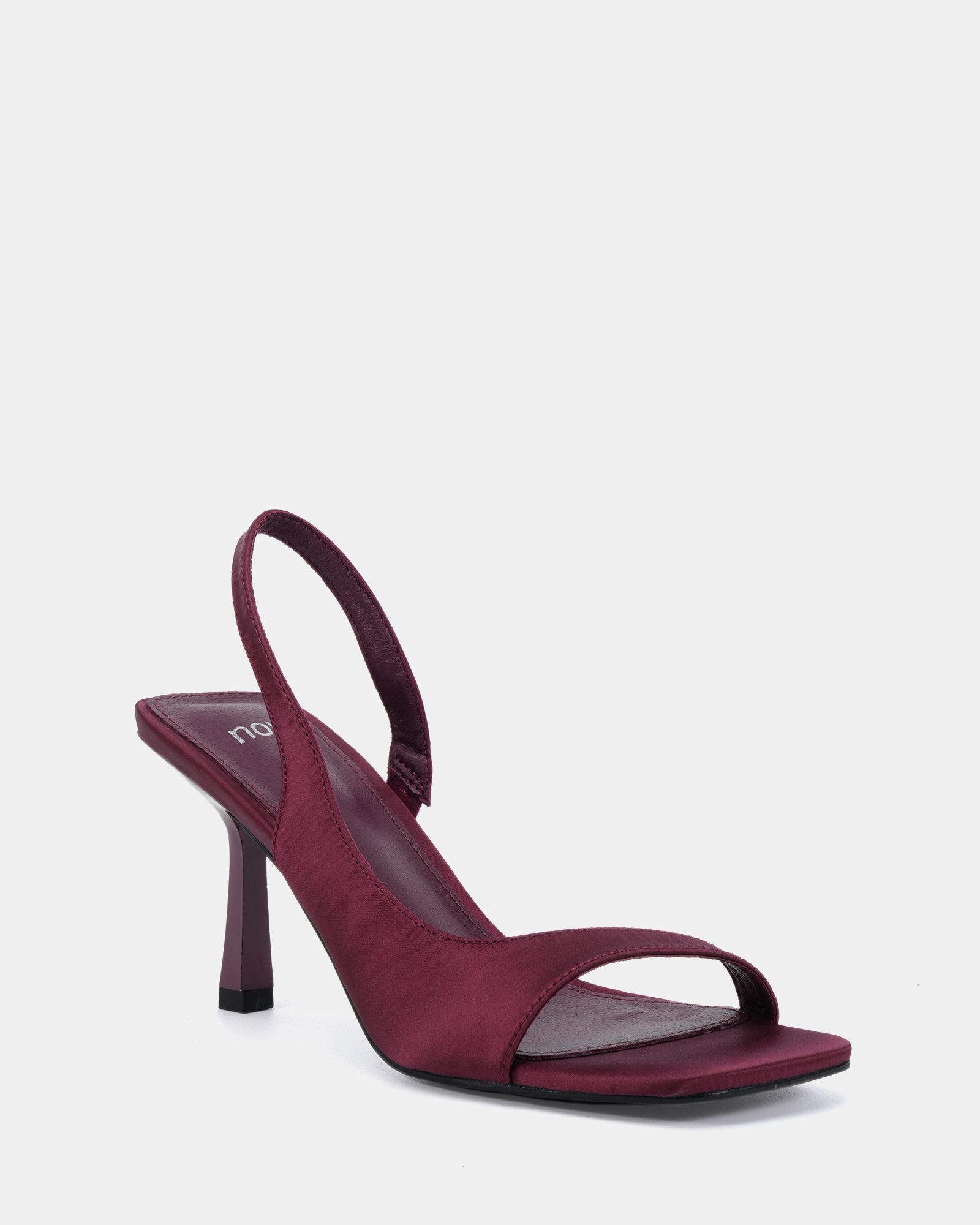 WIDE FIT LEAH Burgundy Slingback Sandal