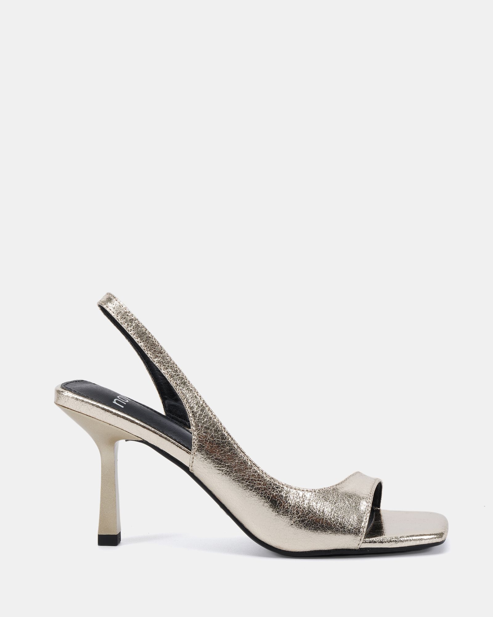 WIDE FIT LEAH Gold Slingback Sandal