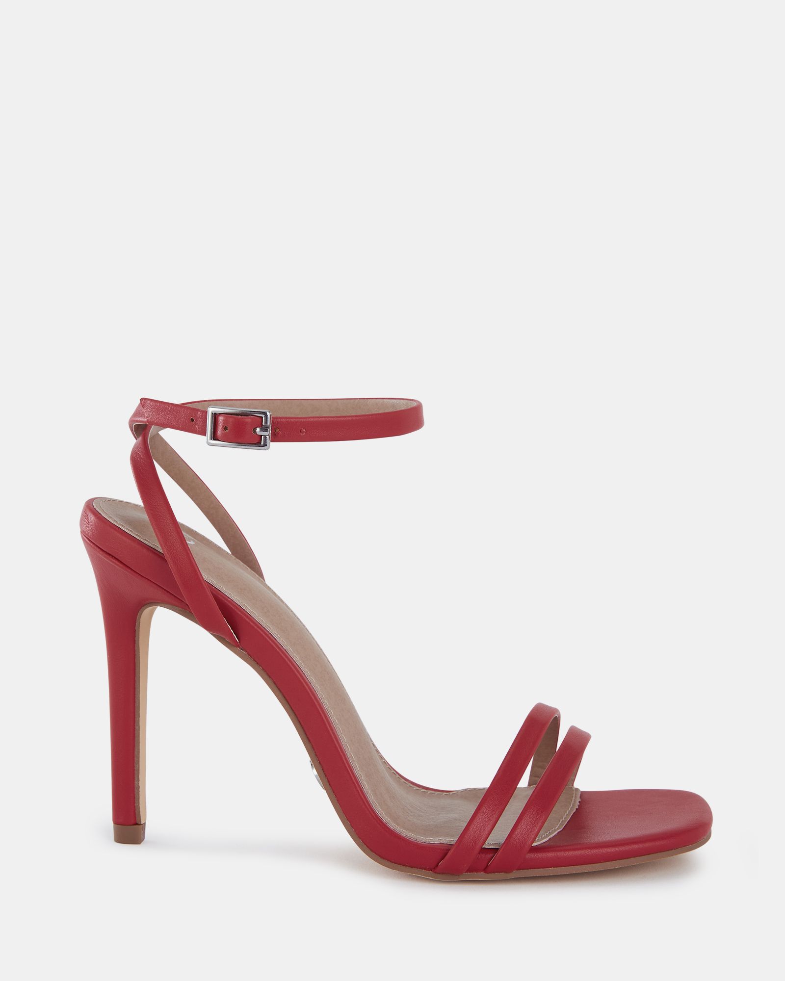 MCKENNA Red Strappy Heeled Sandal