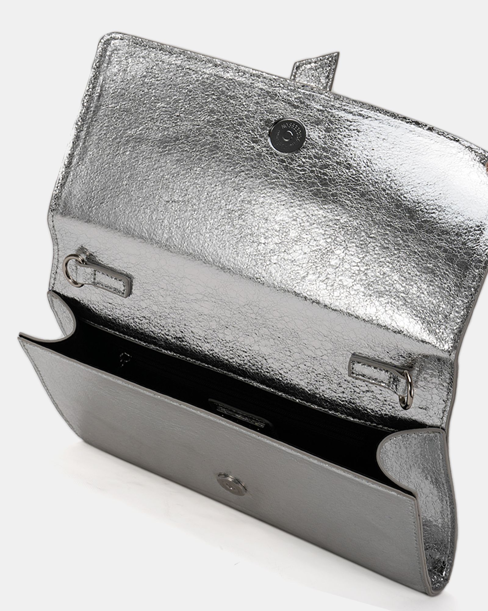 Ally Silver Clutch Bag