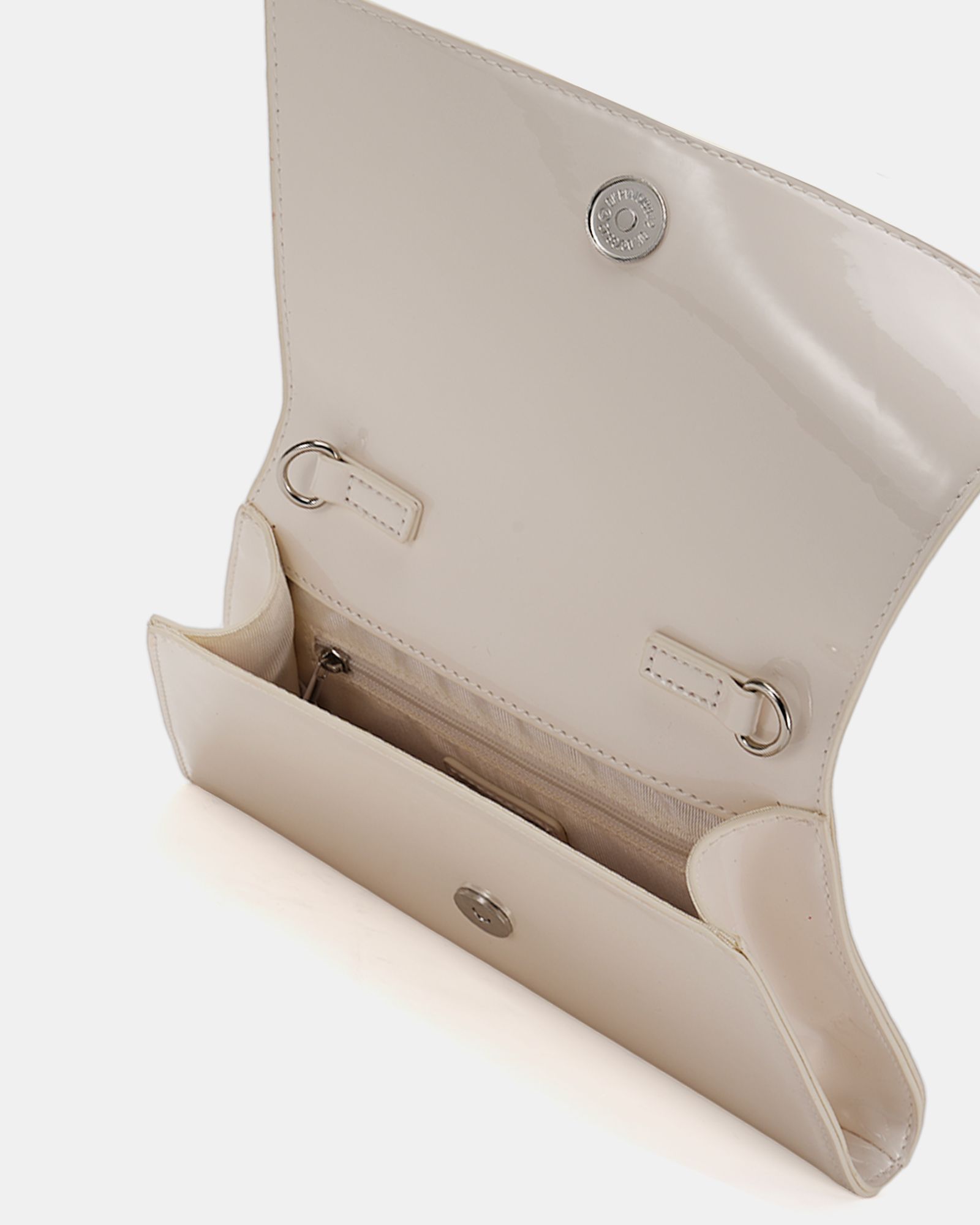 Annie Off White Luxe Clutch Bag