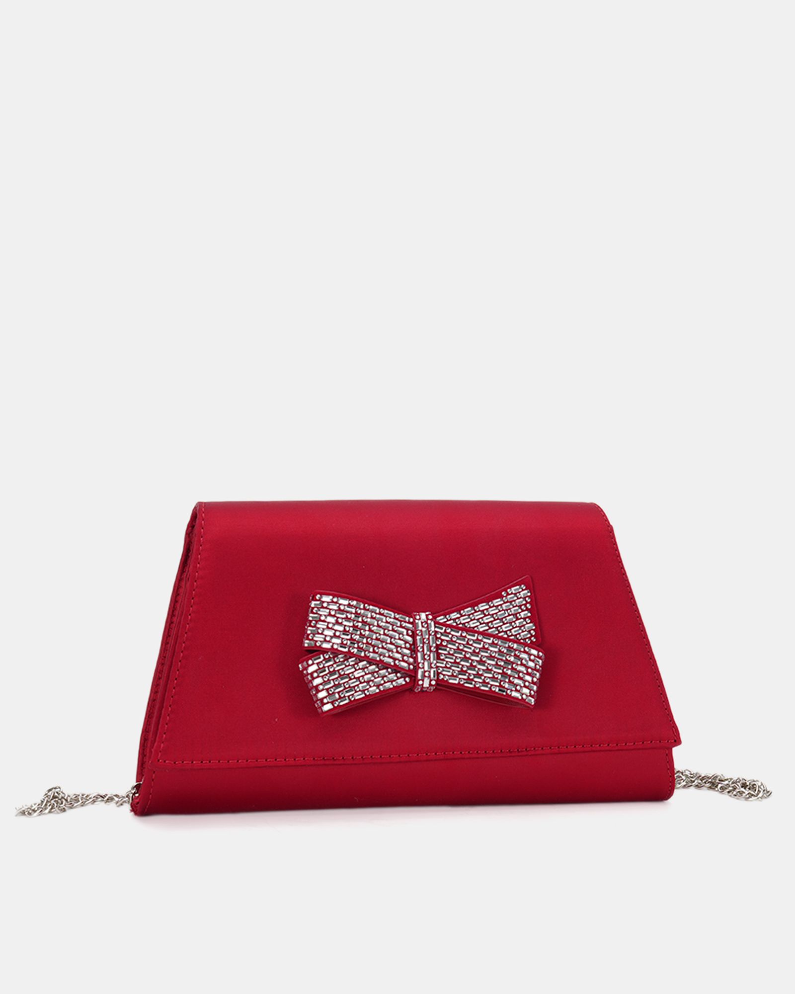 Annie Red Luxe Clutch Bag