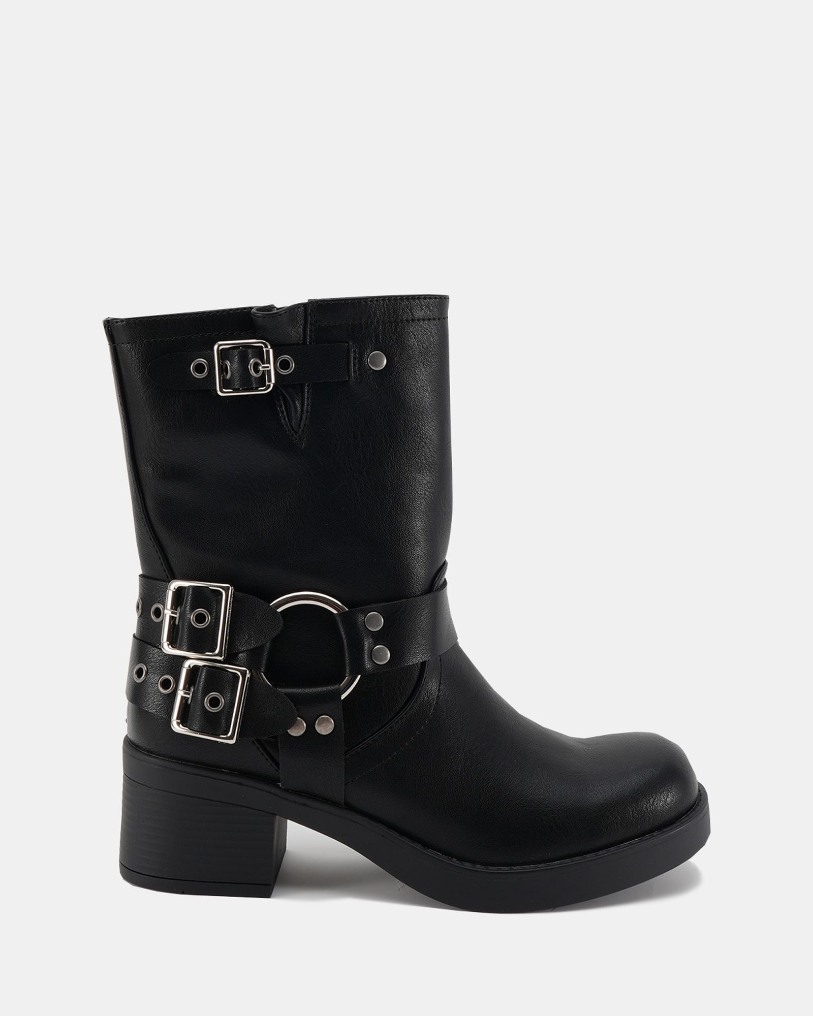 Dafra Black Harness Biker Boot