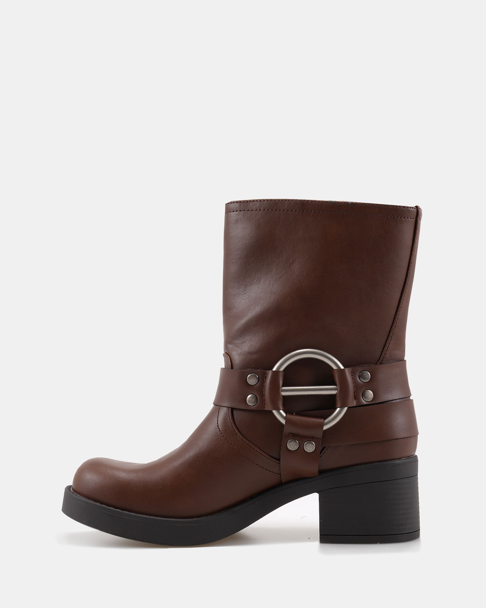 Dafra Brown Harness Biker Boot