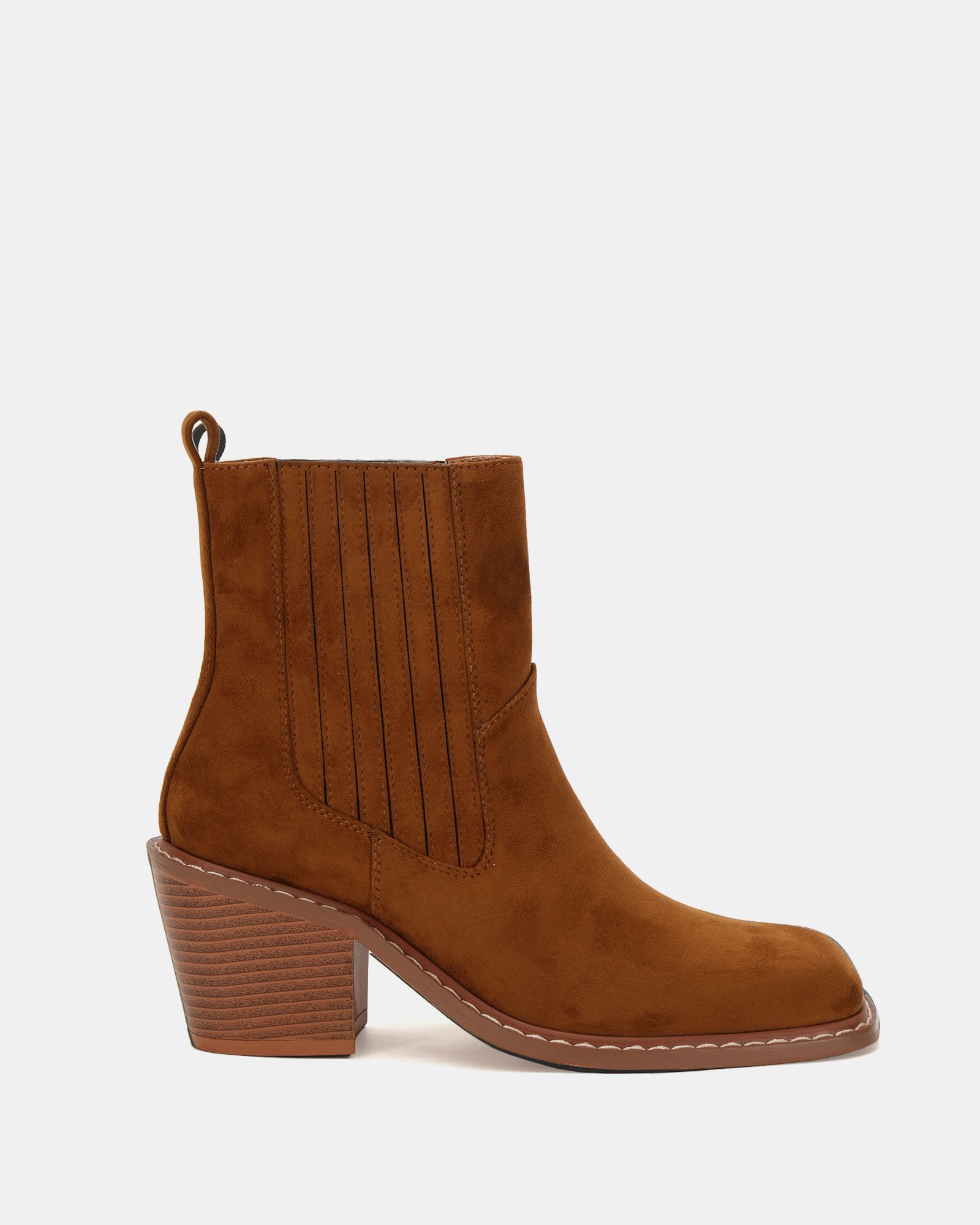 Gala Sand square toe chelsea ankle boot