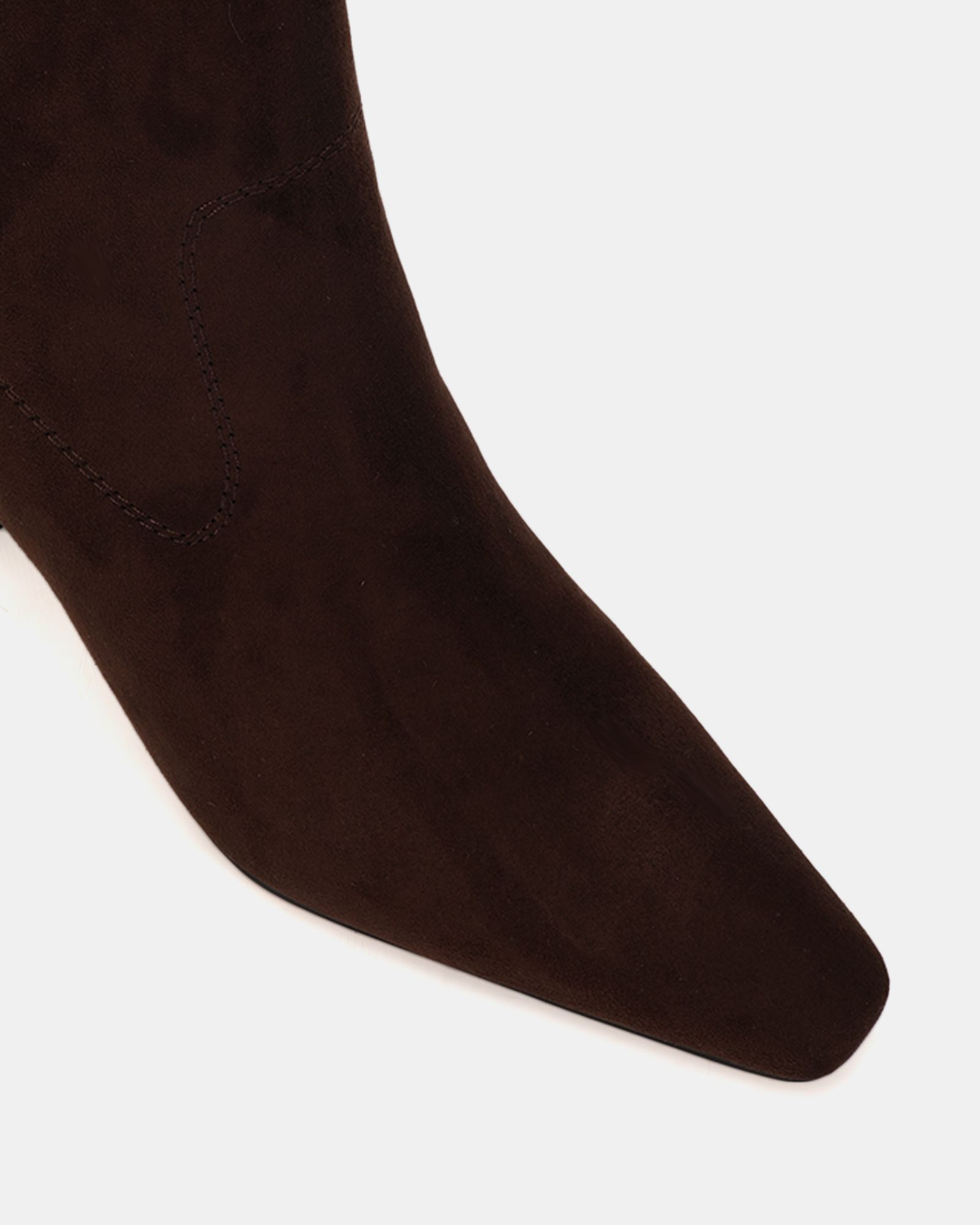 Gia Brown Mid heel point ankle boot