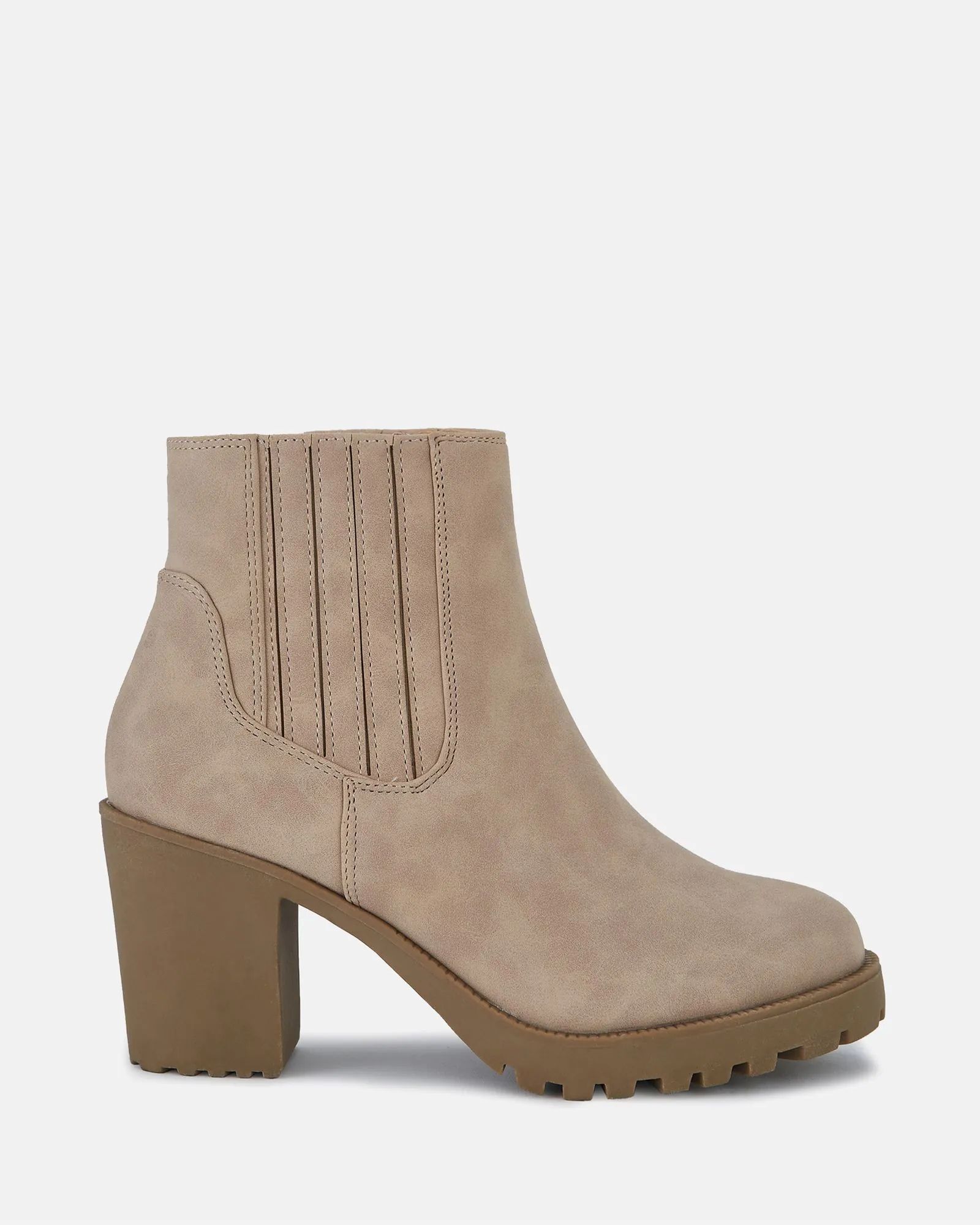 Harlequin Taupe Chelsea Heeled Unit Boot