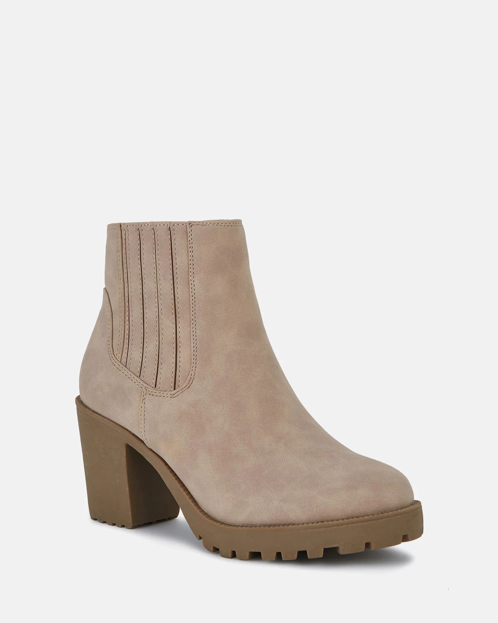 Harlequin Taupe Chelsea Heeled Unit Boot