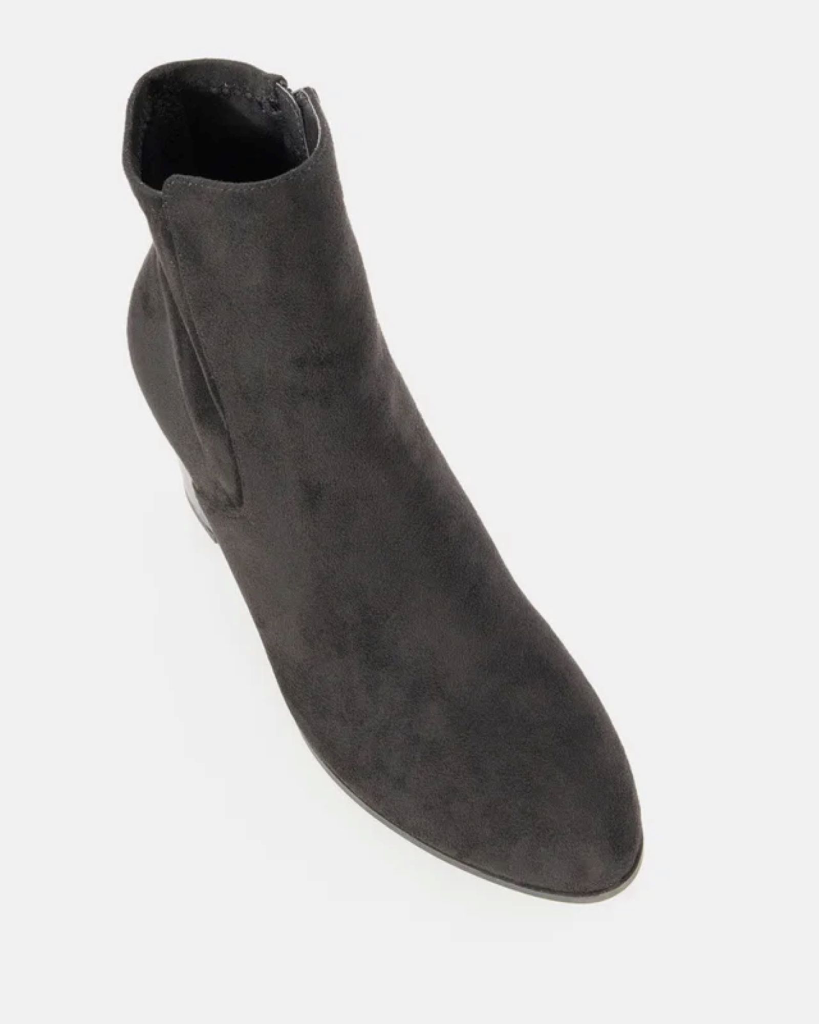 Wide Fit Holland Black Stretch Block Ankle Boot