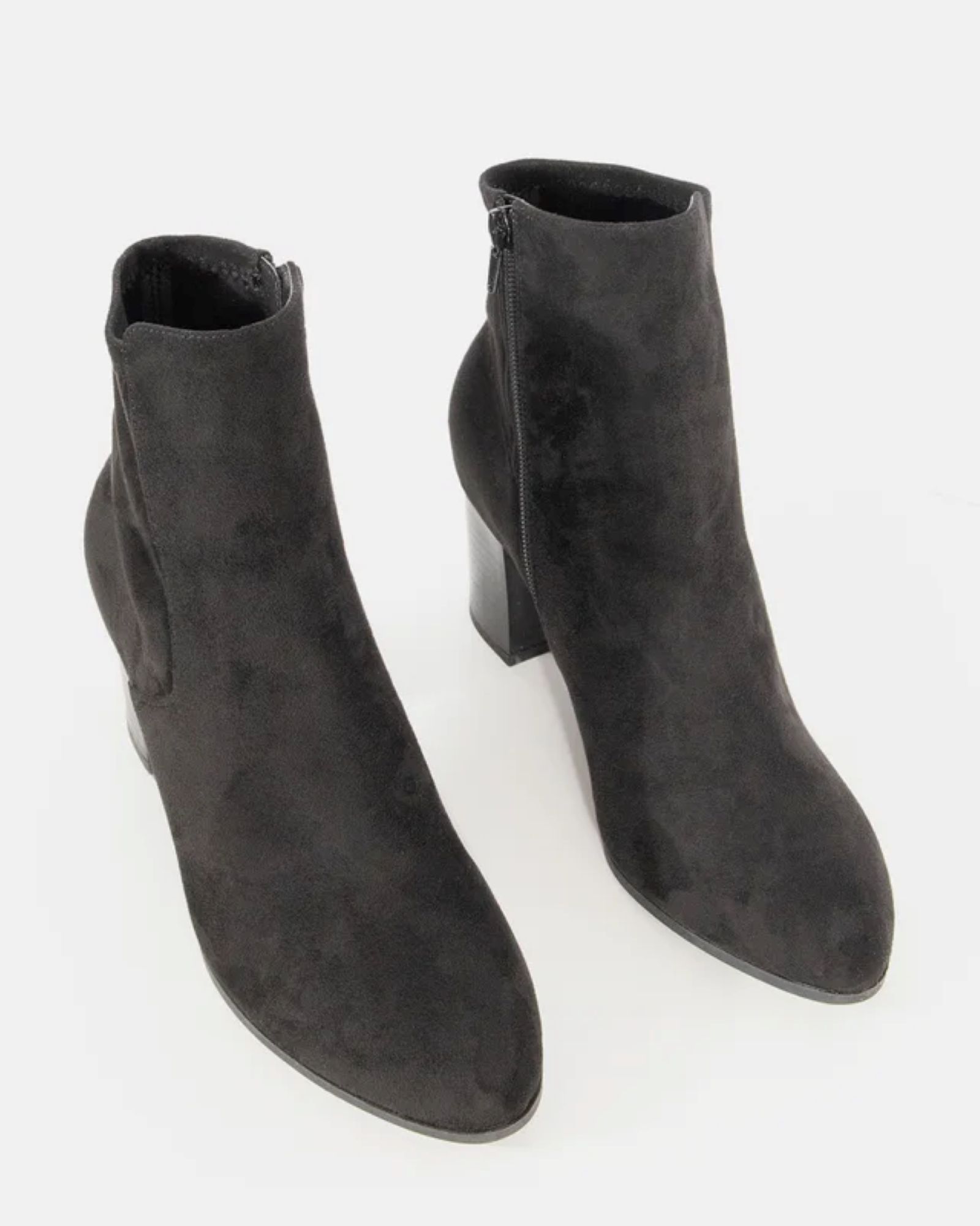 Holland Black Stretch Block Ankle Boot