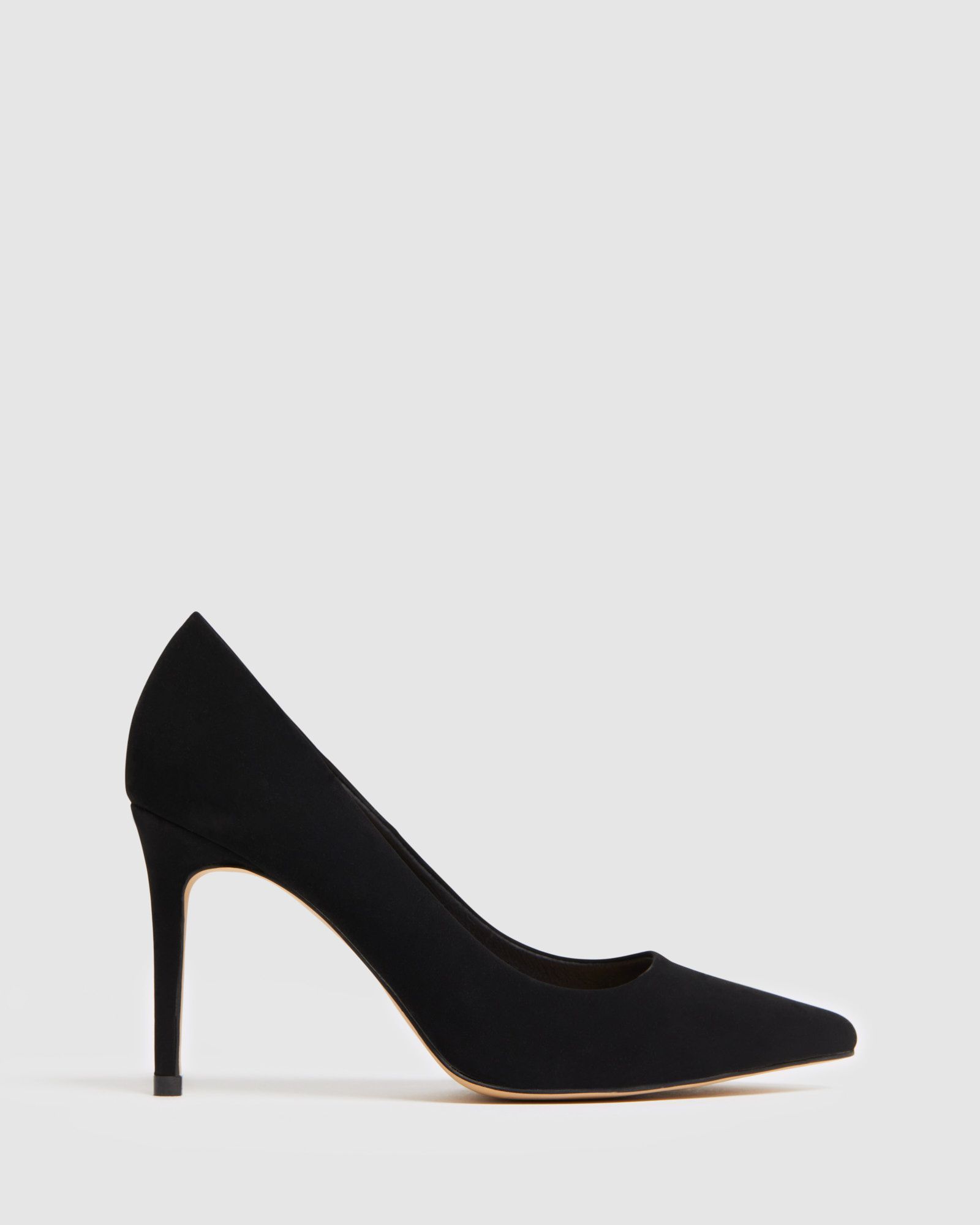 Wide Fit Impossible Black Point Court Shoe