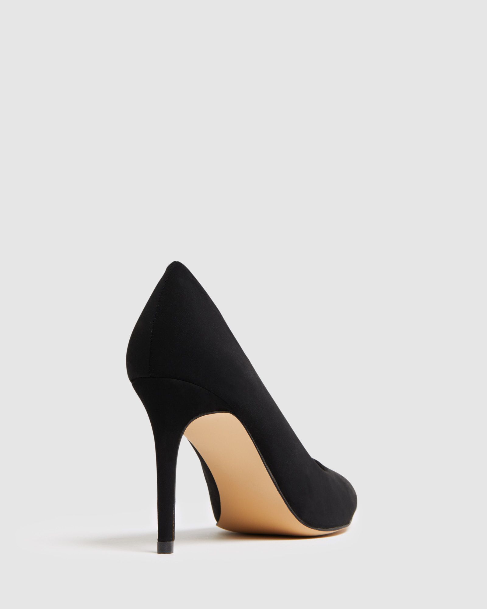 Wide Fit Impossible Black Point Court Shoe
