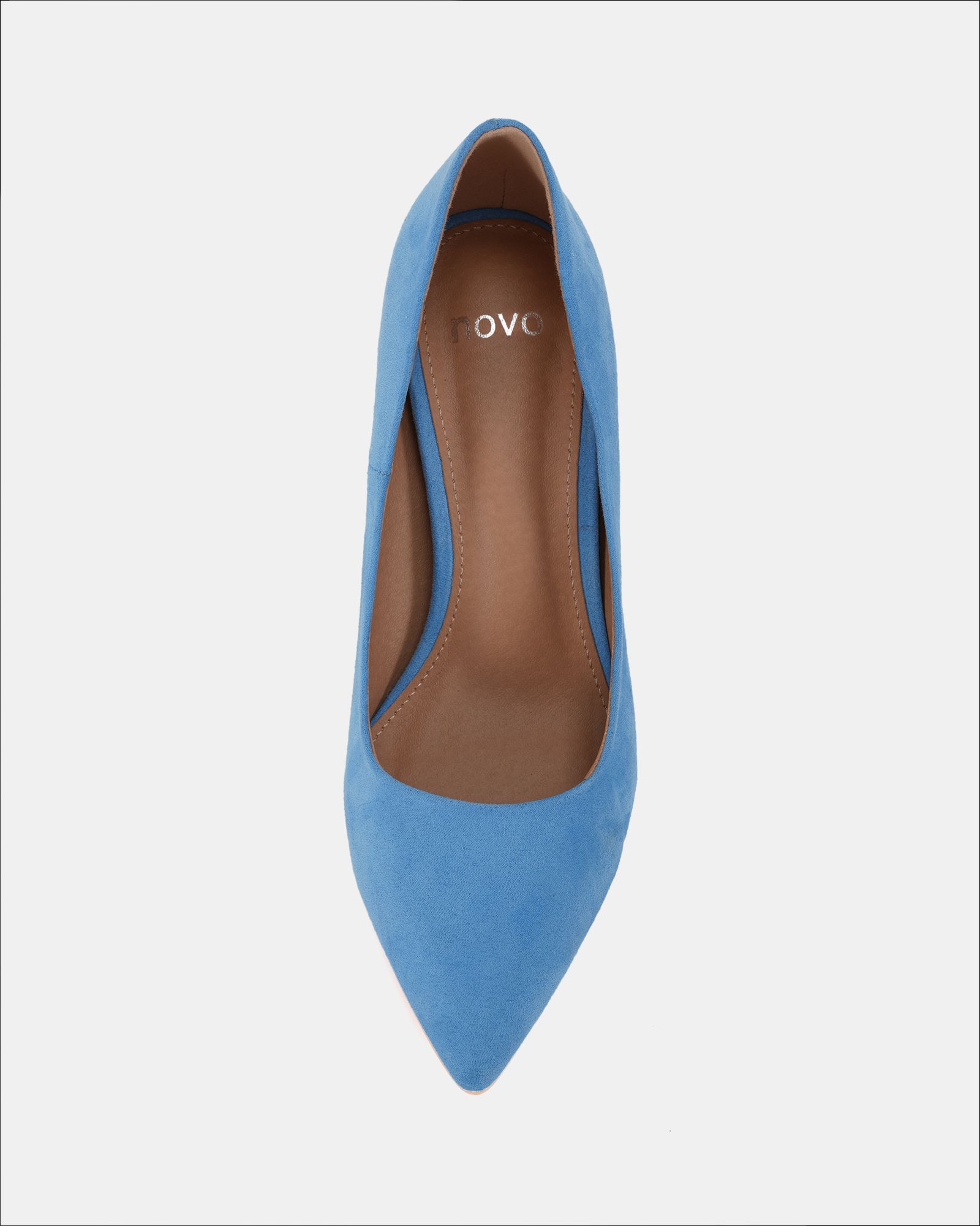 Wide Fit IMPOSSIBLE Blue Point Stiletto Court Shoe