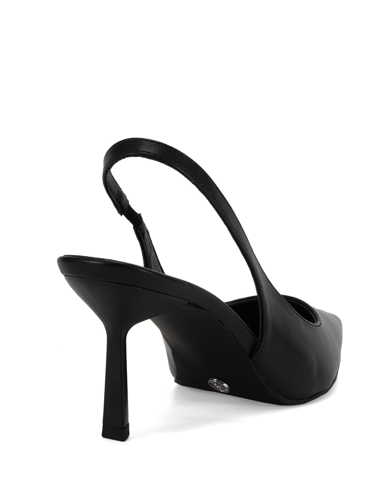 Wide Fit IRAYA Black Point Slingback Court Shoe