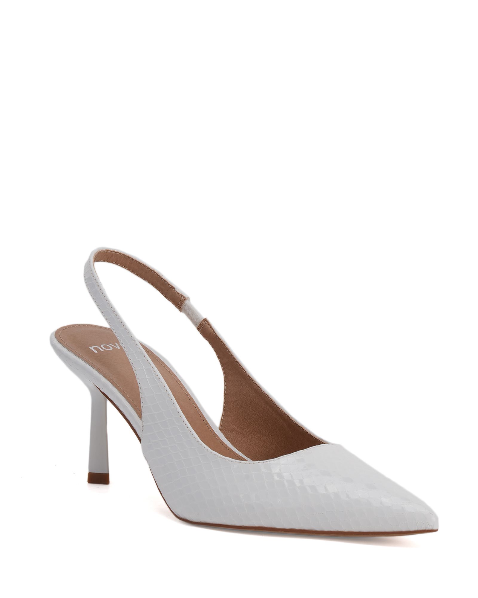 Wide Fit IRAYA White Point Slingback Court Shoe