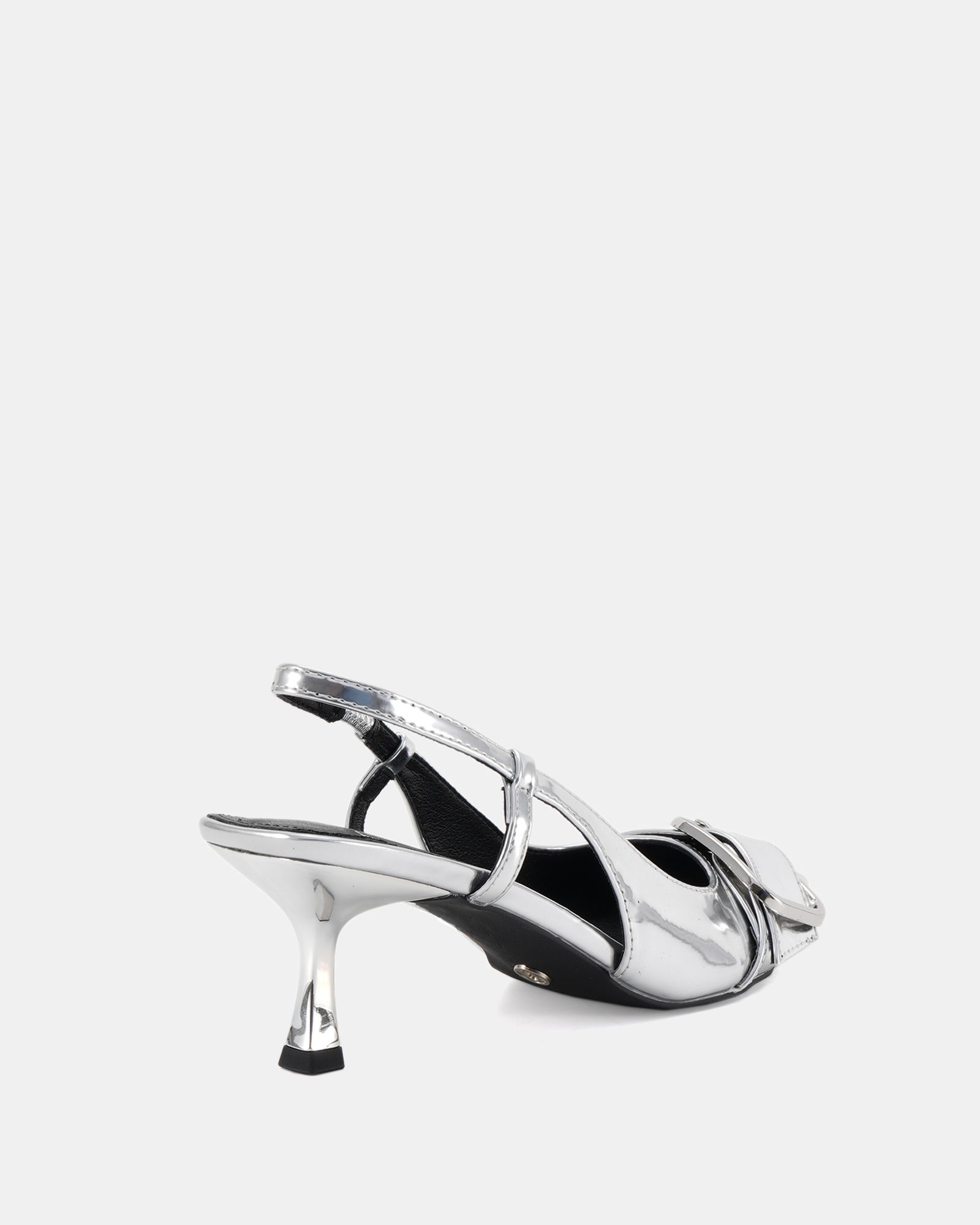 Wide Fit Isera Silver Point Slingback Buckle Court