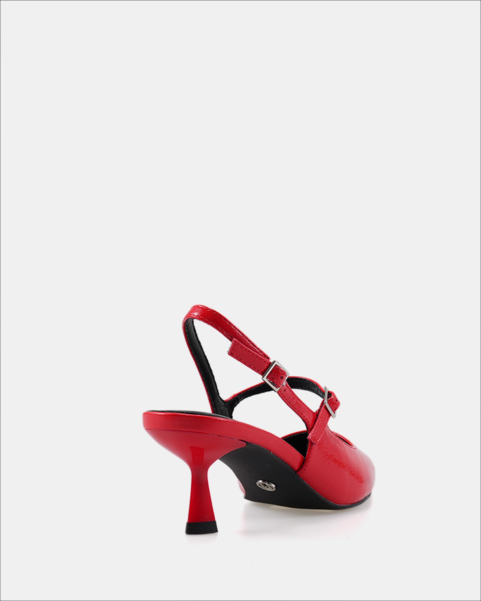 Ispra Red Slingback Mary Jane Point Court