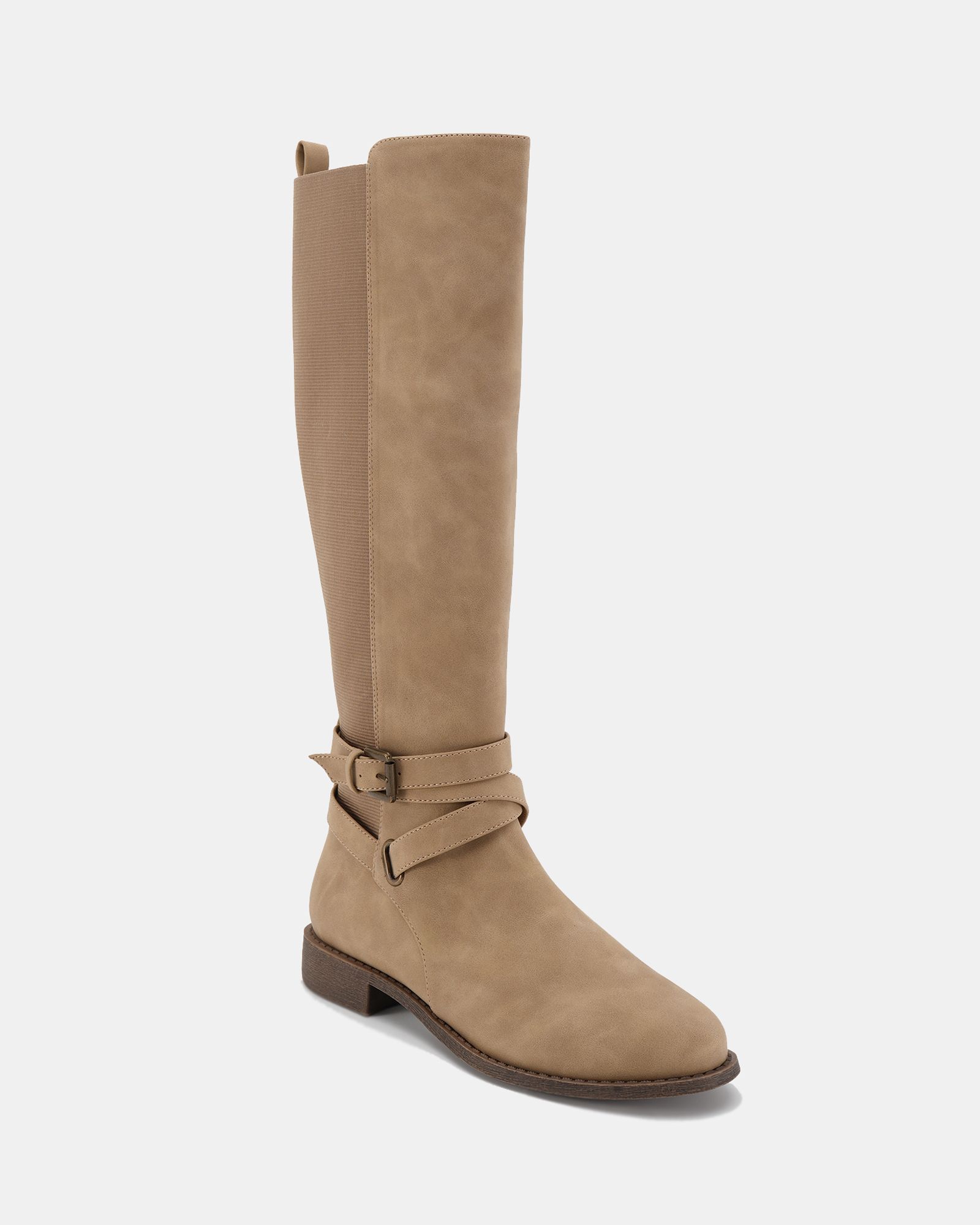Wide Fit Jadine Taupe Knee High Boot