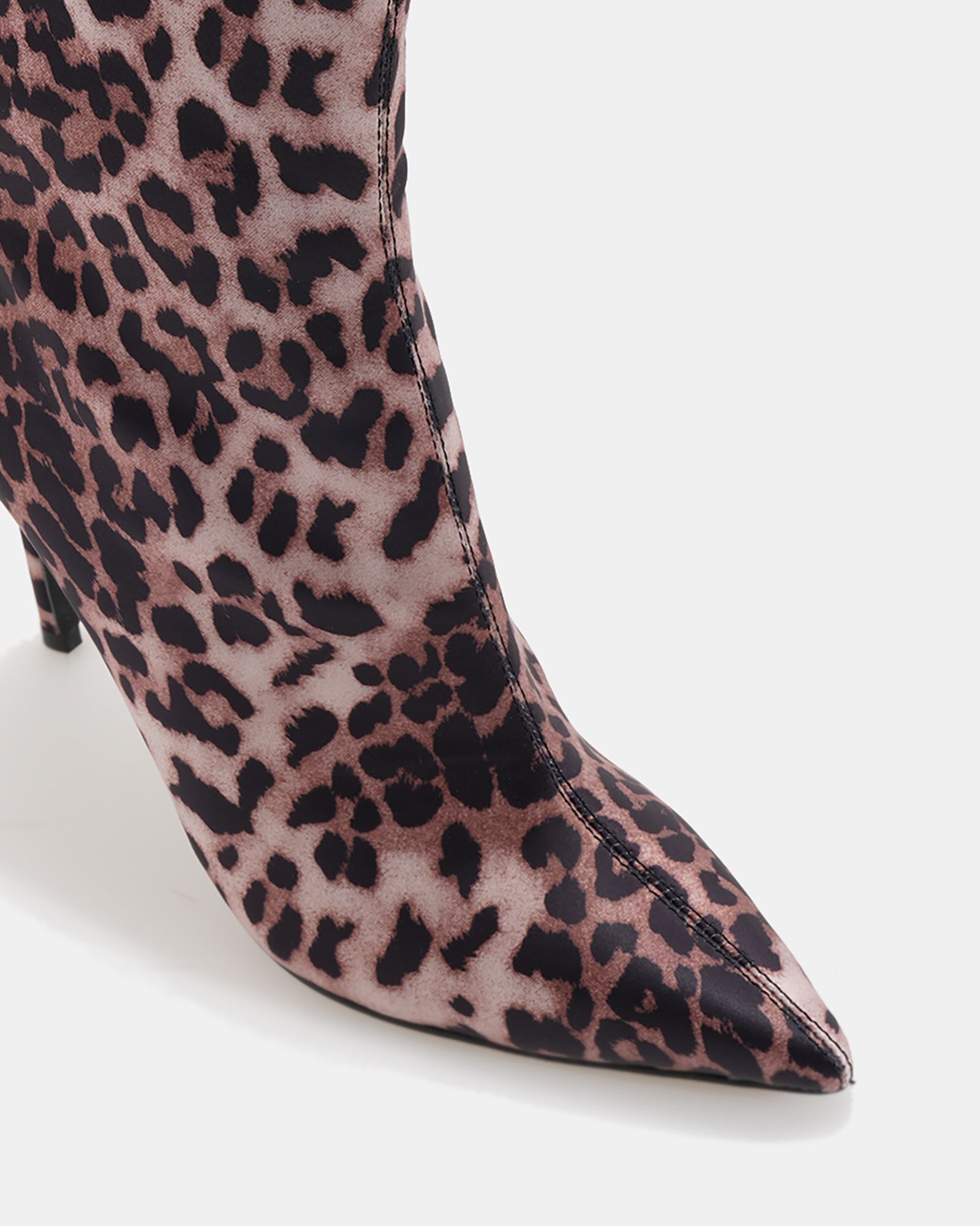 Katya Leopard Point Stiletto Ankle Boot