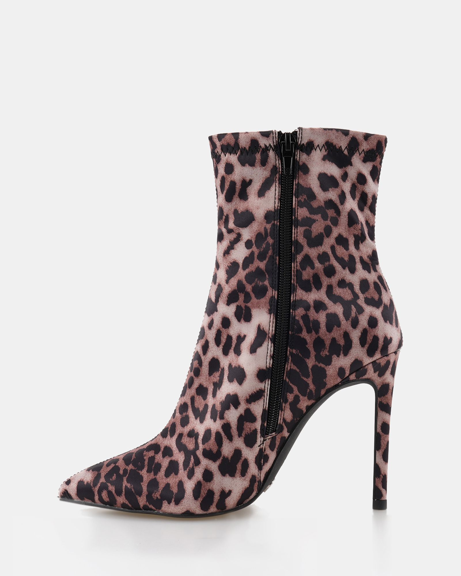Katya Leopard Point Stiletto Ankle Boot