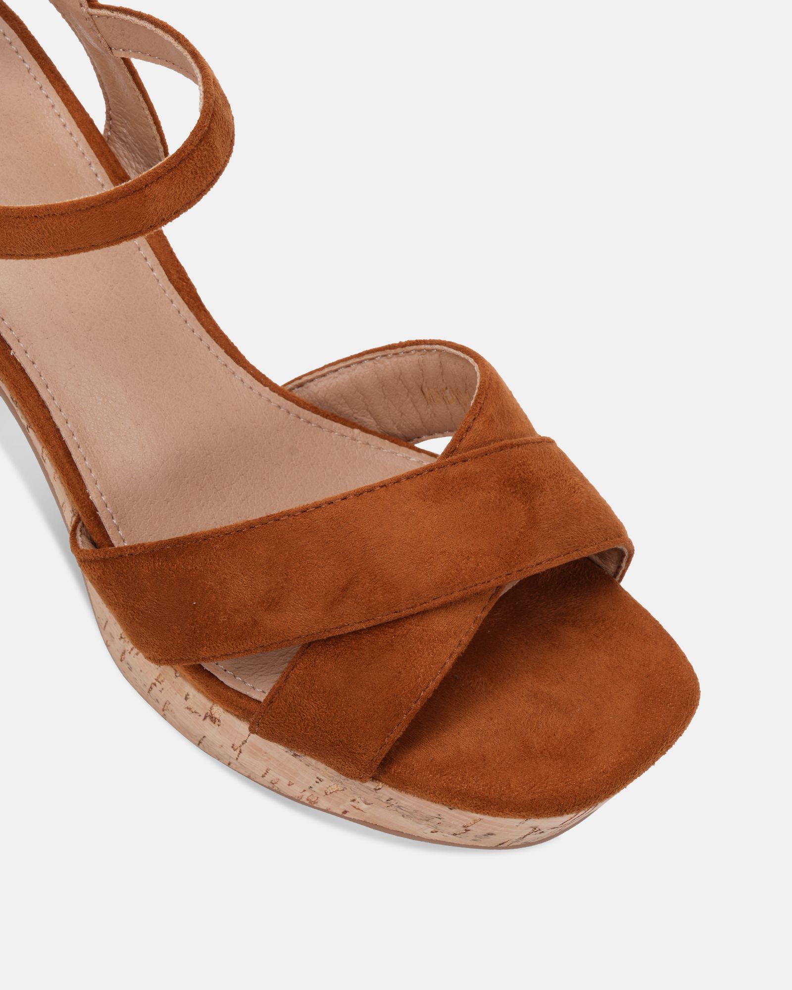 MADISON Tan Platform Heeled Sandal
