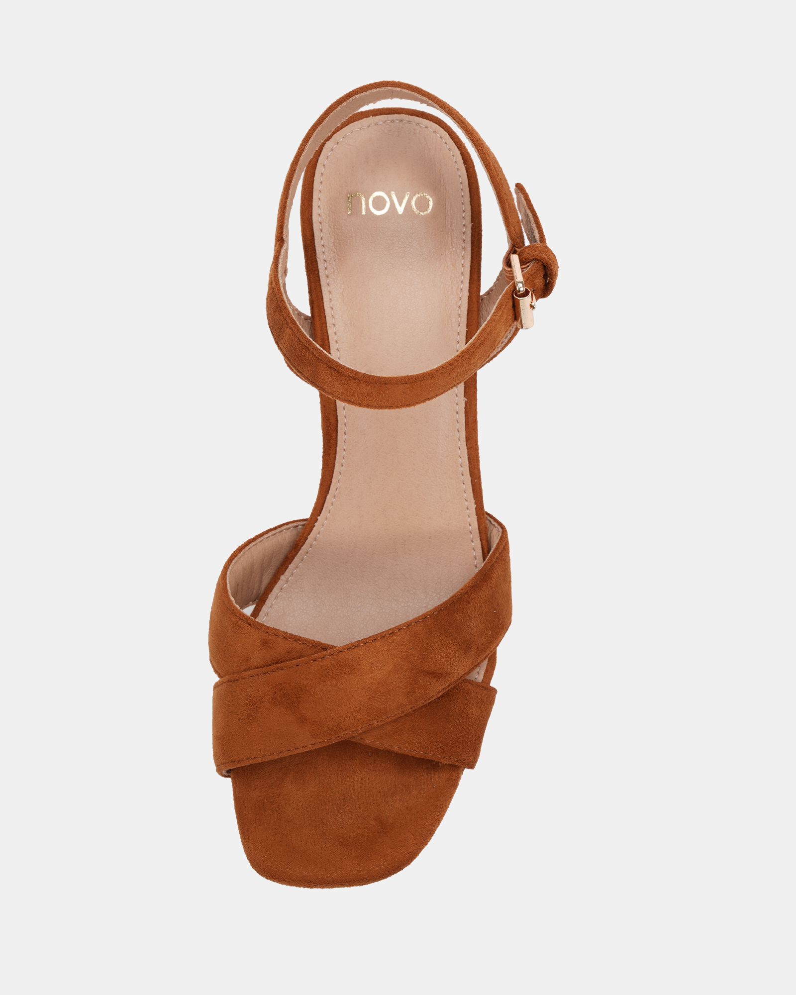 MADISON Tan Platform Heeled Sandal