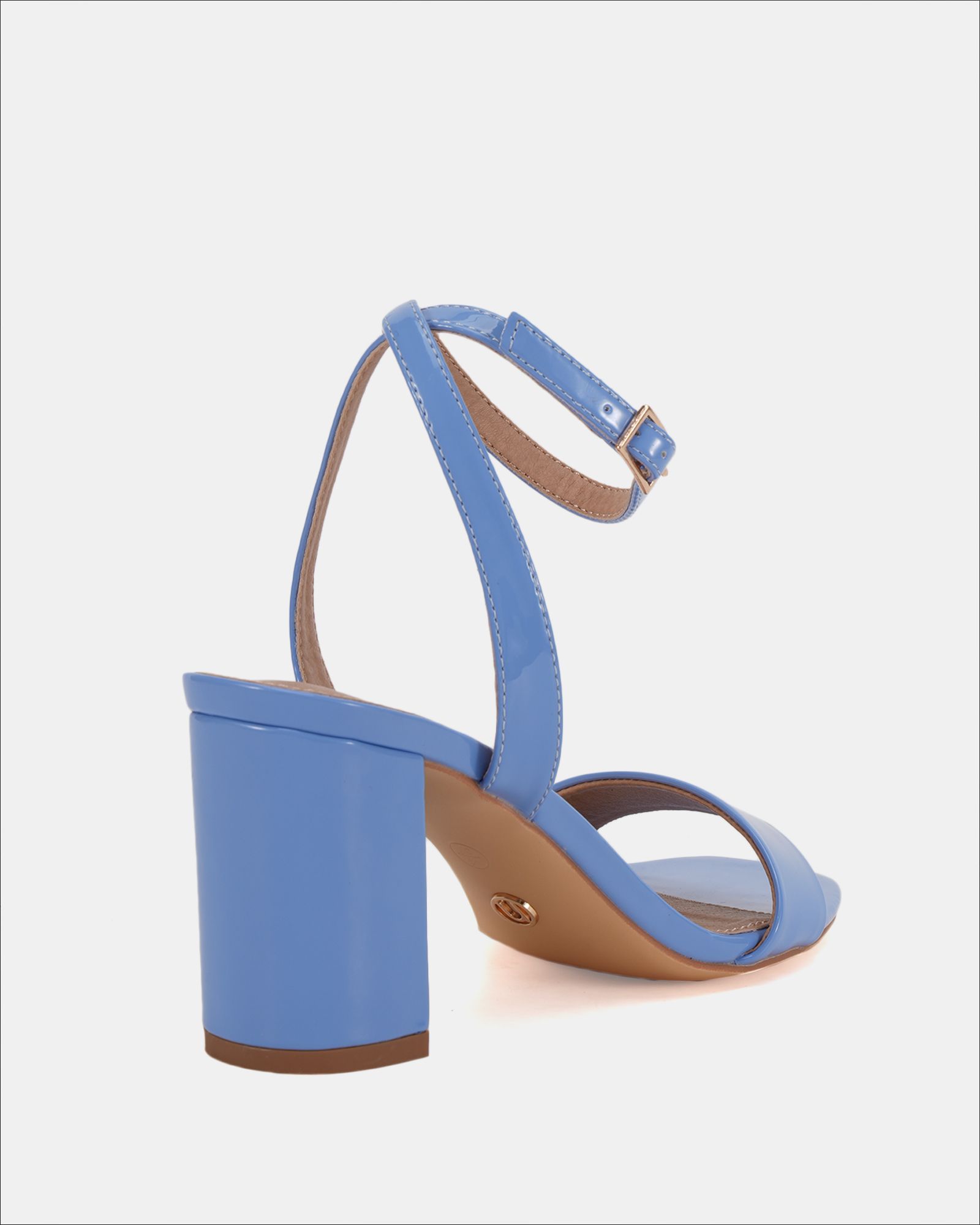 MARTINEZ Blue Block Heel Sandal