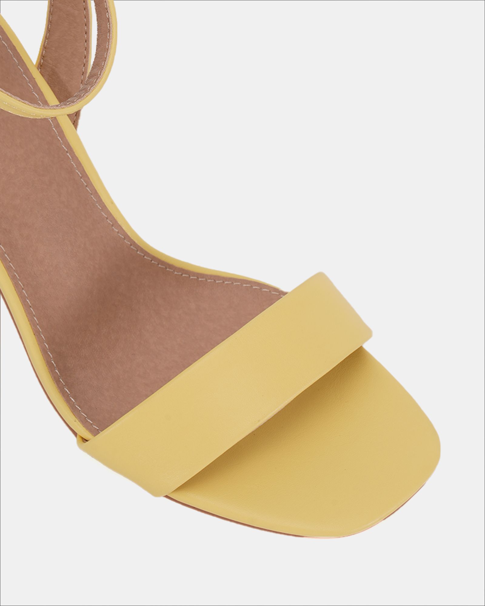 Wide Fit MARTINEZ Lemon Block Heel Sandal