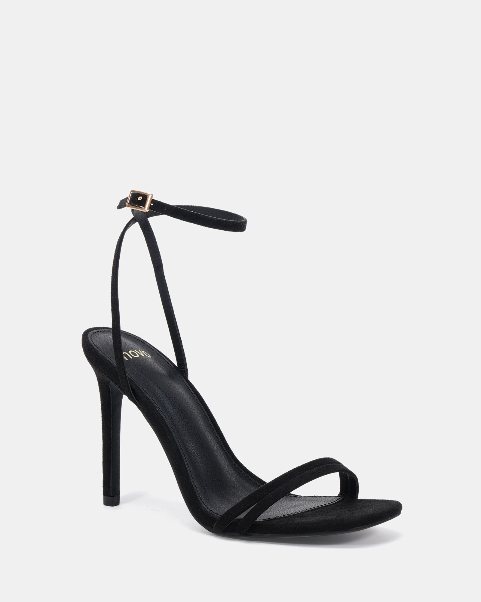 MATILDA Black Strappy Heeled Sandal