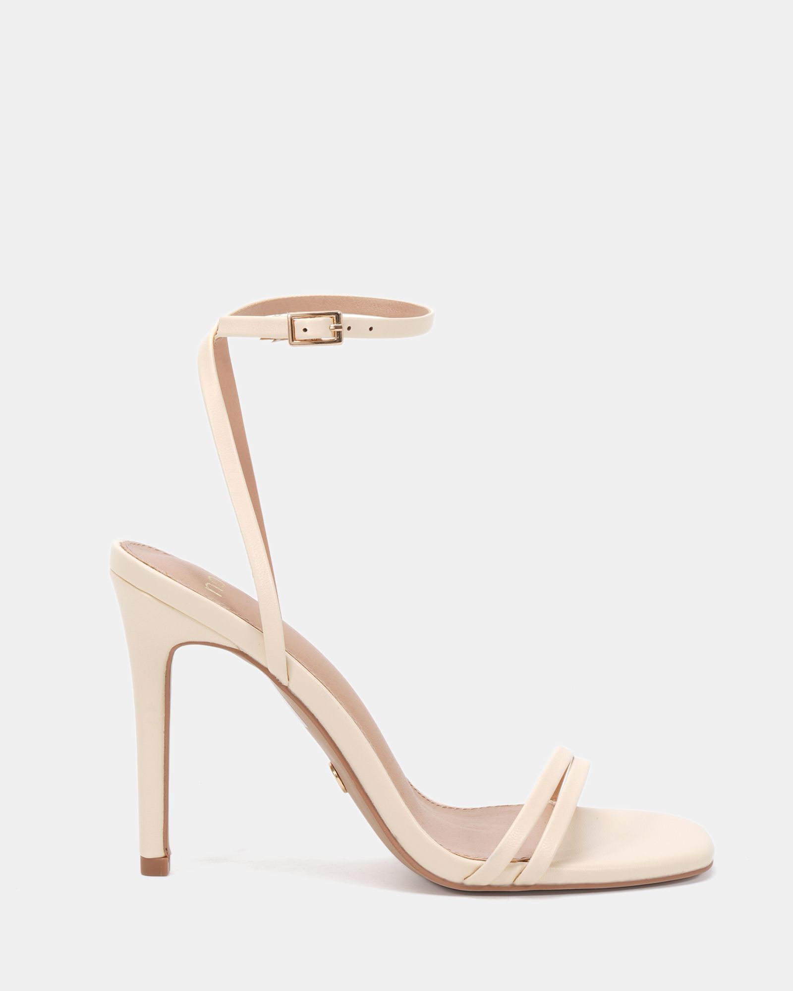 WIDE FIT MATILDA Buttermilk Strappy Heeled Sandal
