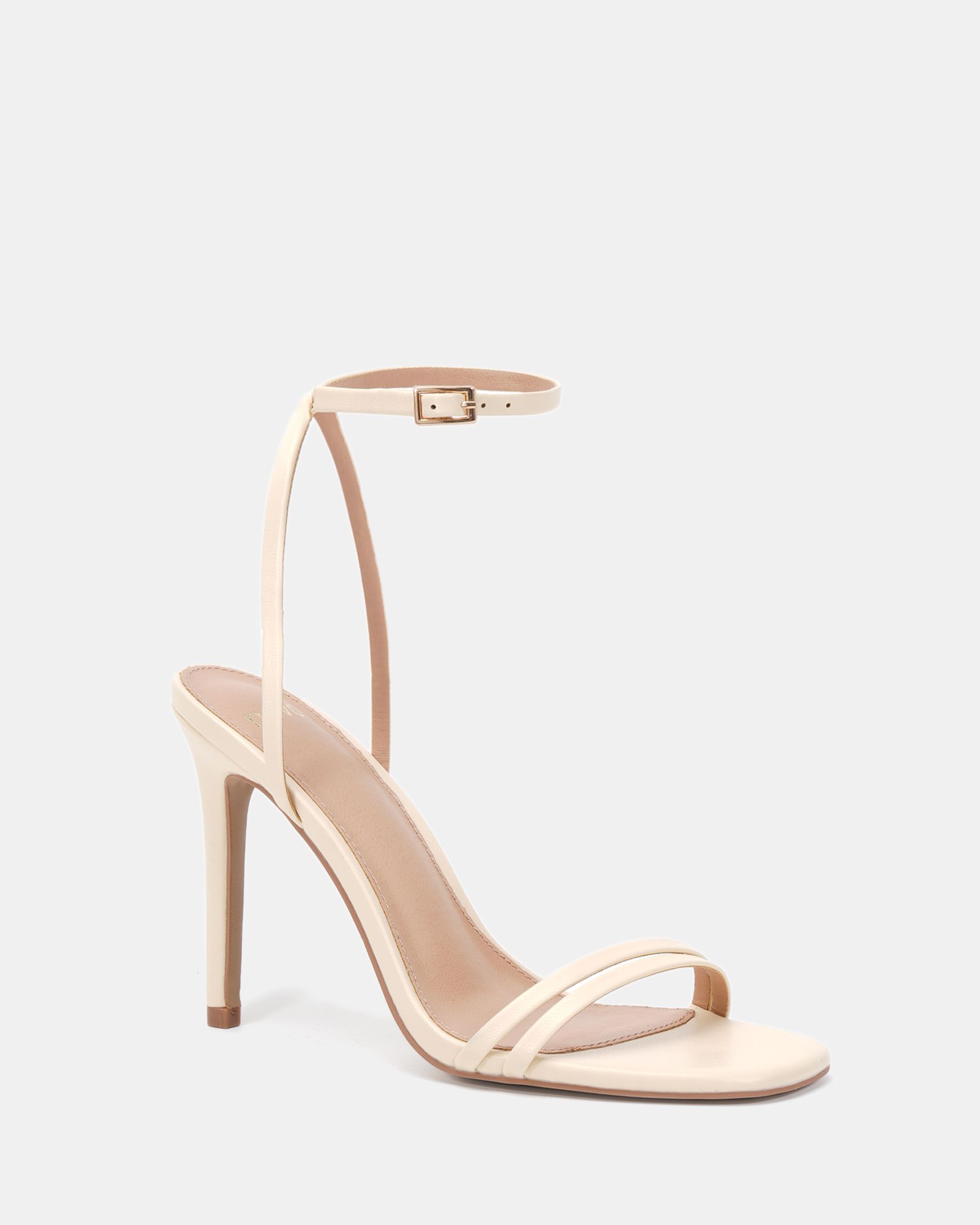 WIDE FIT MATILDA Buttermilk Strappy Heeled Sandal