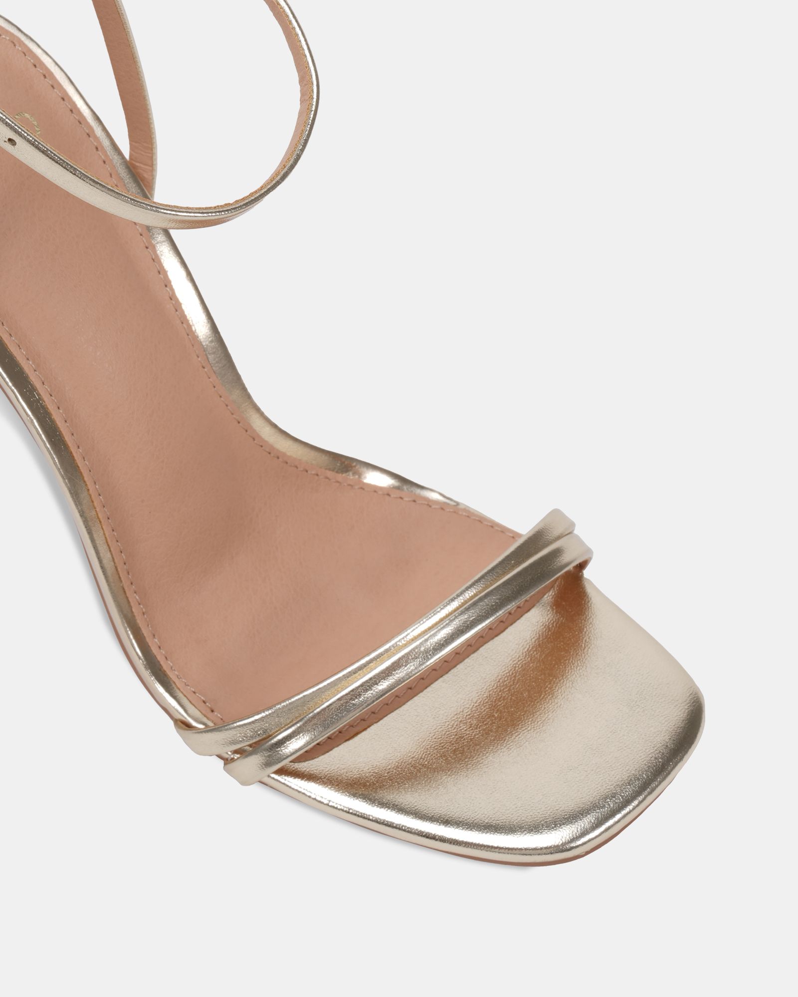 WIDE FIT MATILDA Gold Strappy Heeled Sandal