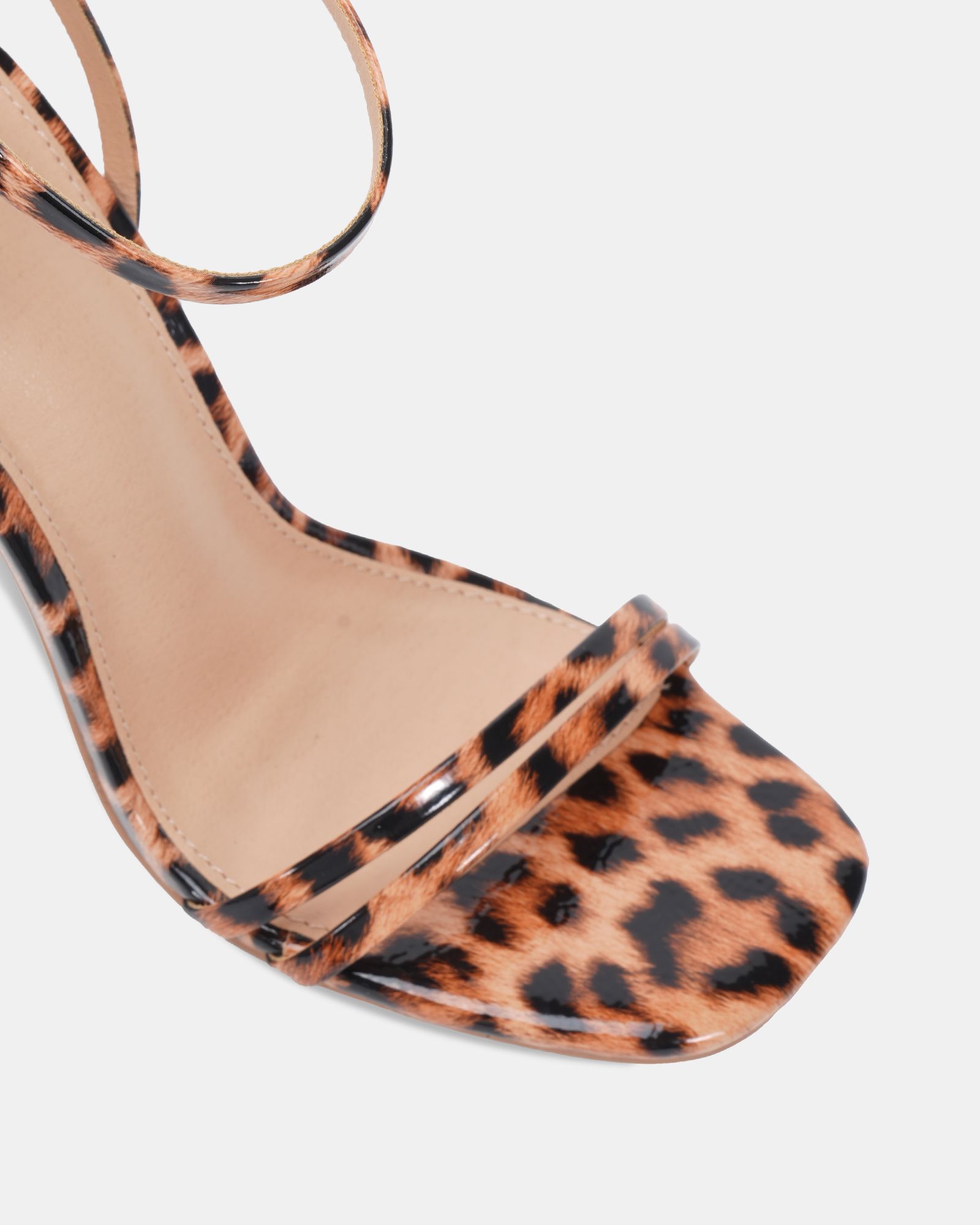 WIDE FIT MATILDA Leopard Strappy Heeled Sandal