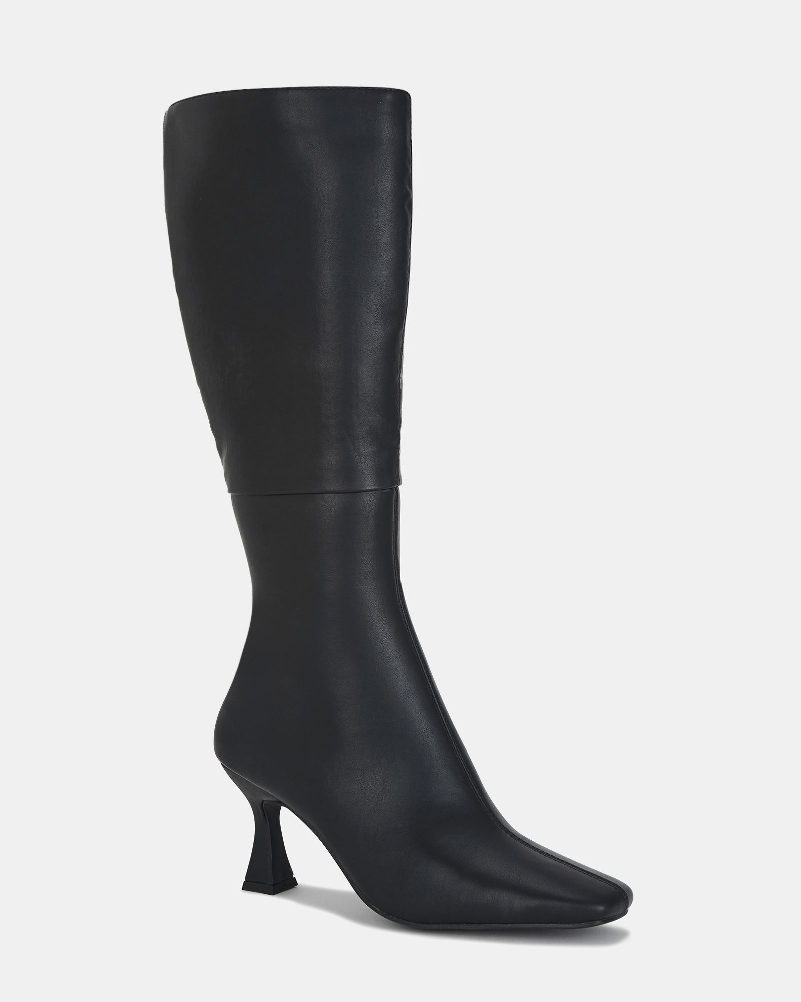 Octavia Black Mid Heel Knee High Boot