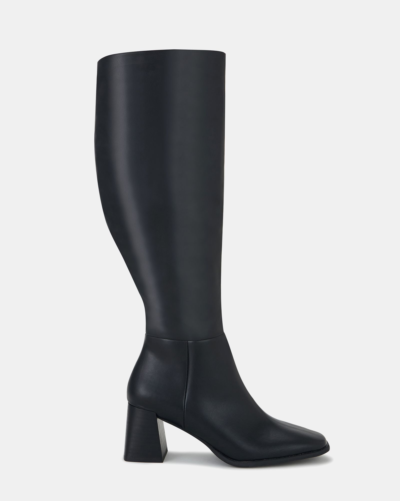 Orva Mid Block Heel Knee High Square Toe Boots