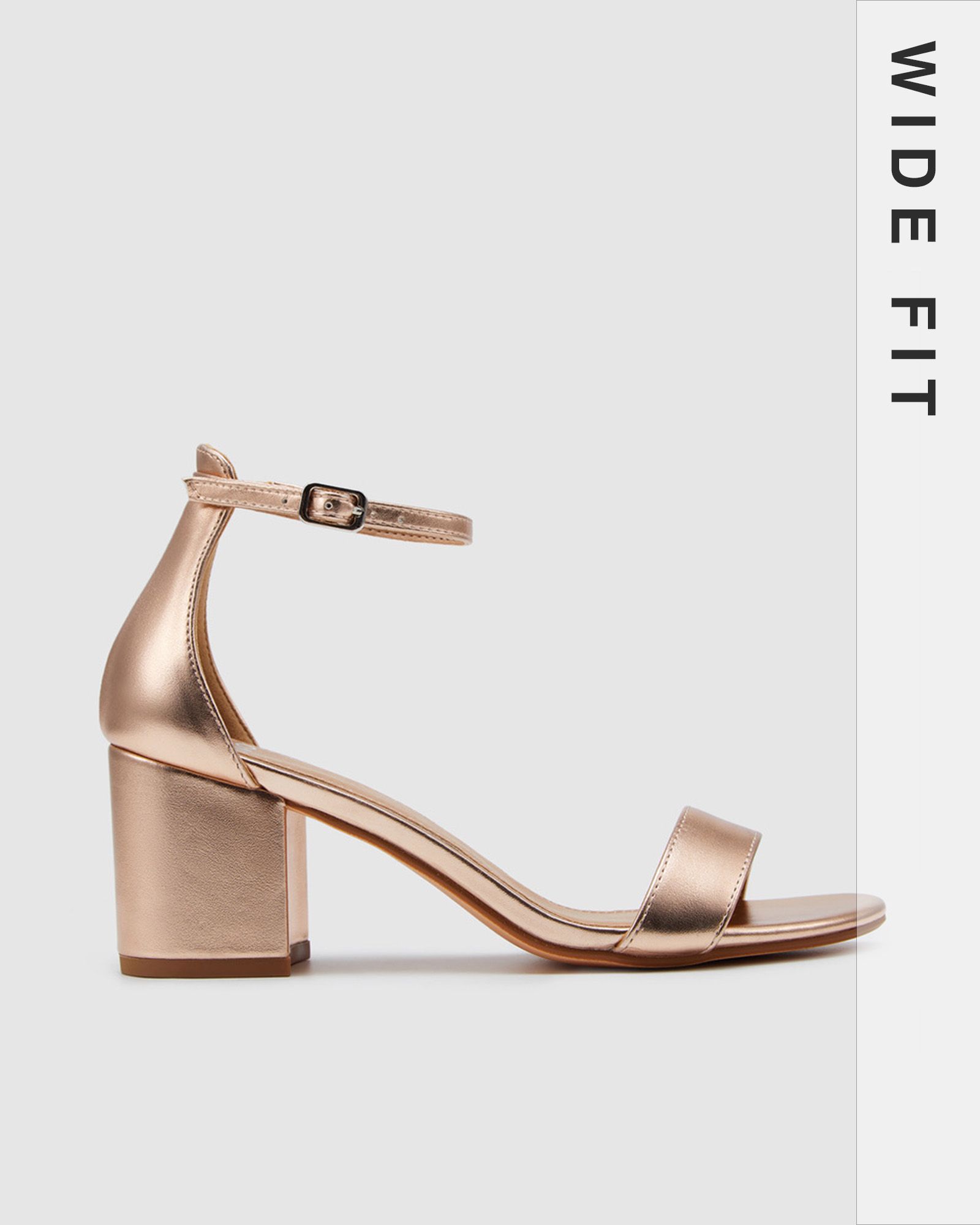 Francie Rose Gold Sandals Wide Fit Francie Wide Fit Rose Gemstone