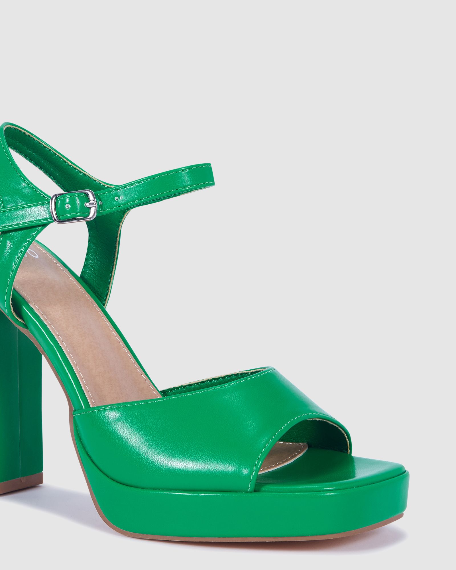 Mantle Geen Platform Block Heel Sandal