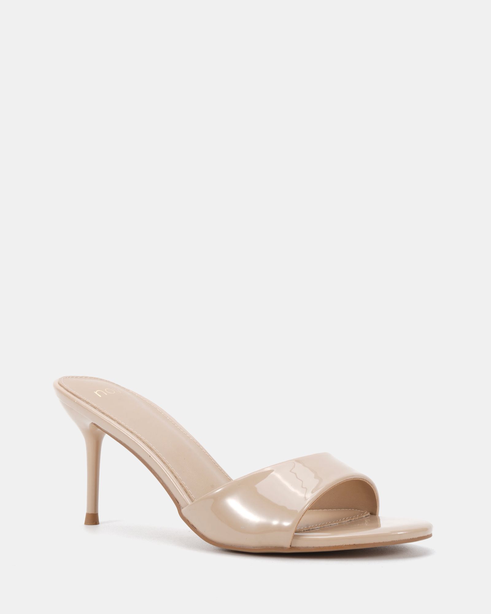 Rosie Nude Heeled Mule Stiletto Sandal