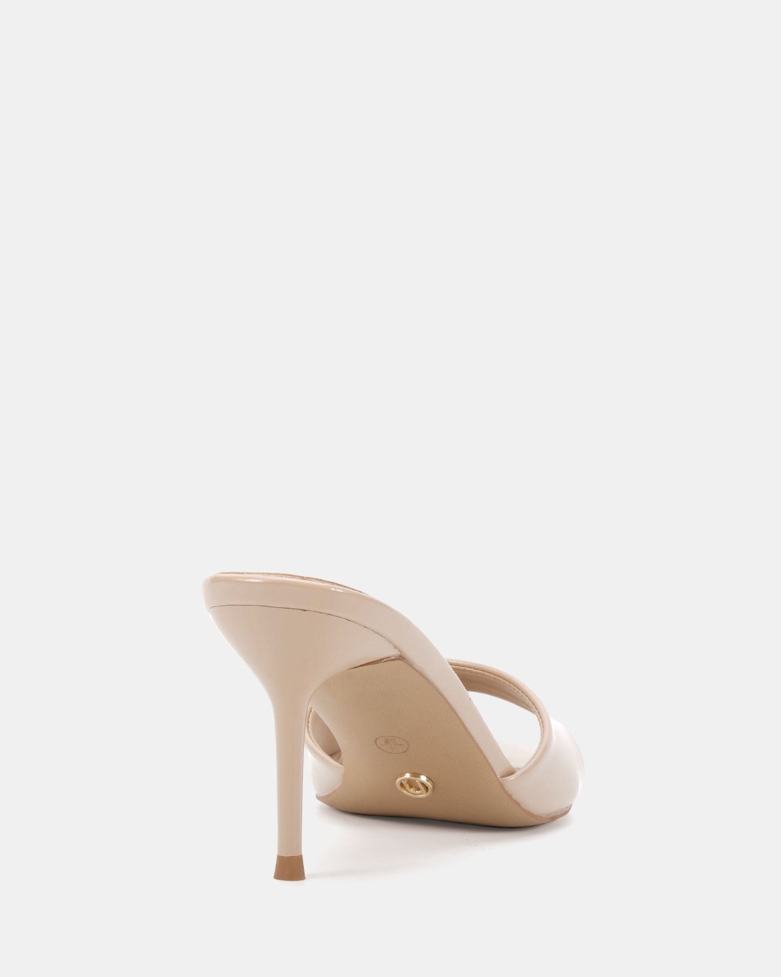 Rosie Nude Heeled Mule Stiletto Sandal
