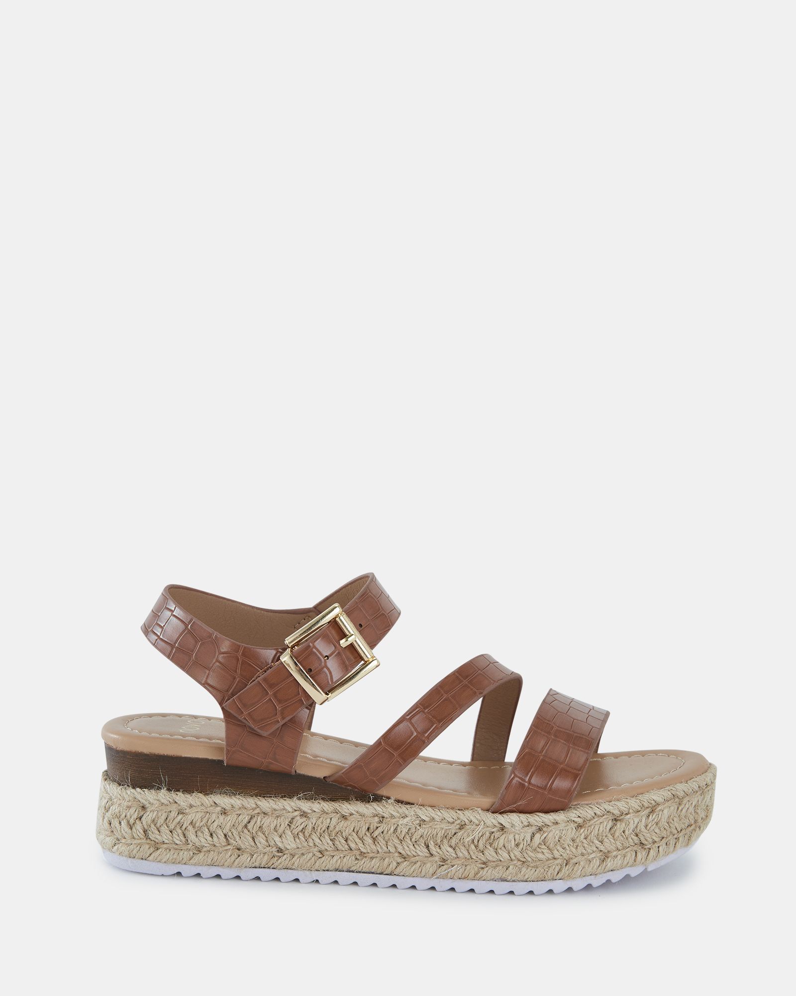 SIMBA Tan Espadrille Strappy Sandal