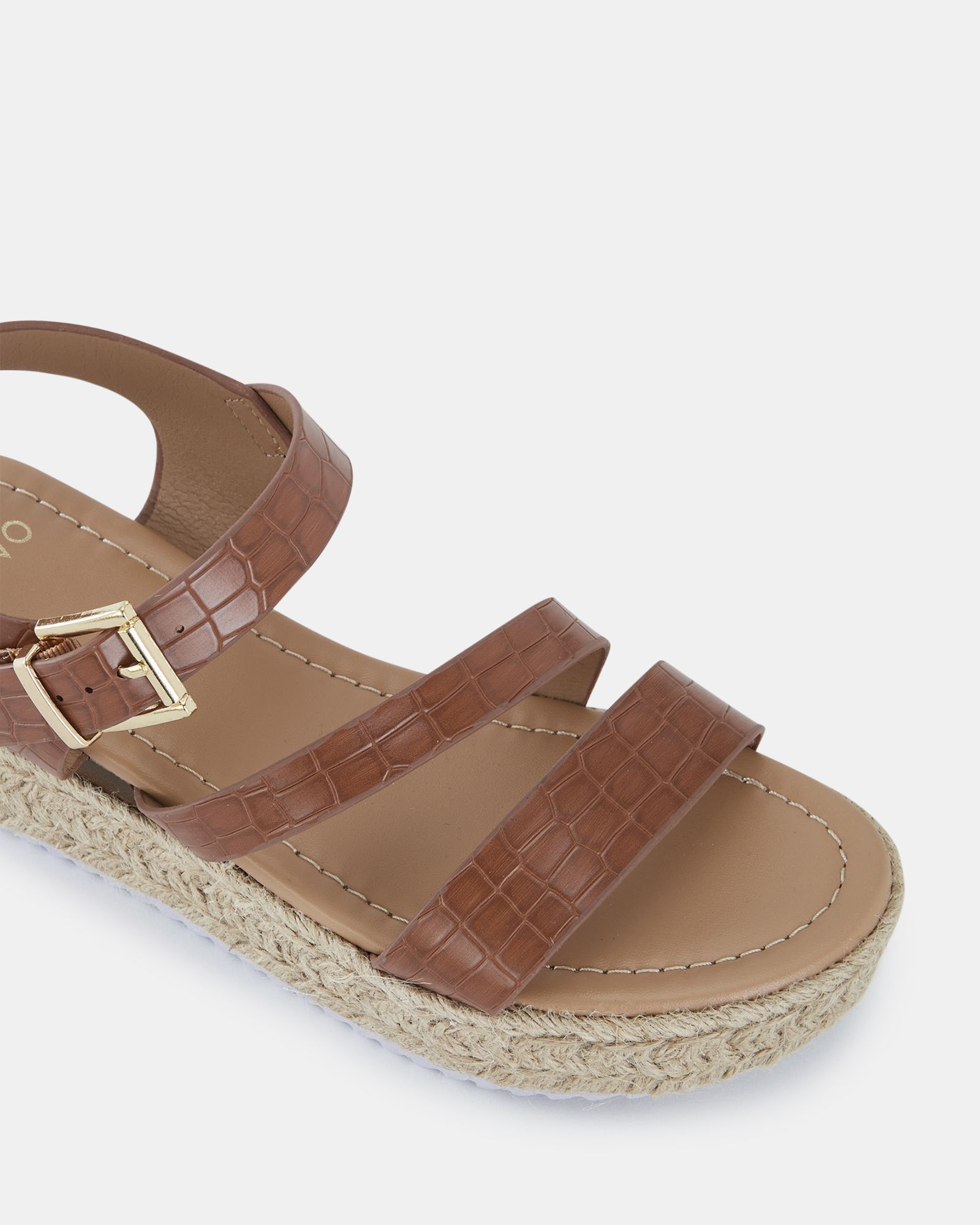SIMBA Tan Espadrille Strappy Sandal