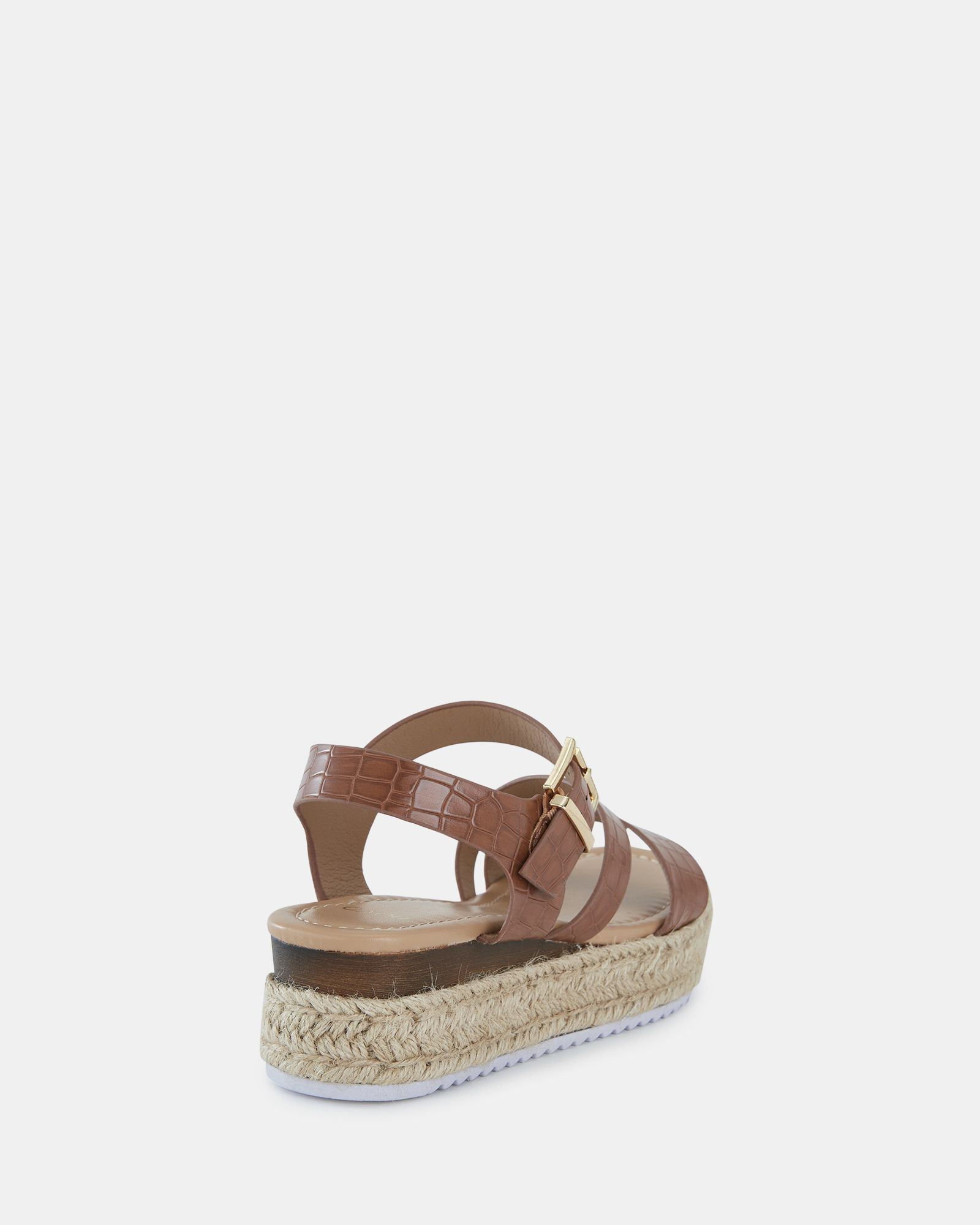 SIMBA Tan Espadrille Strappy Sandal