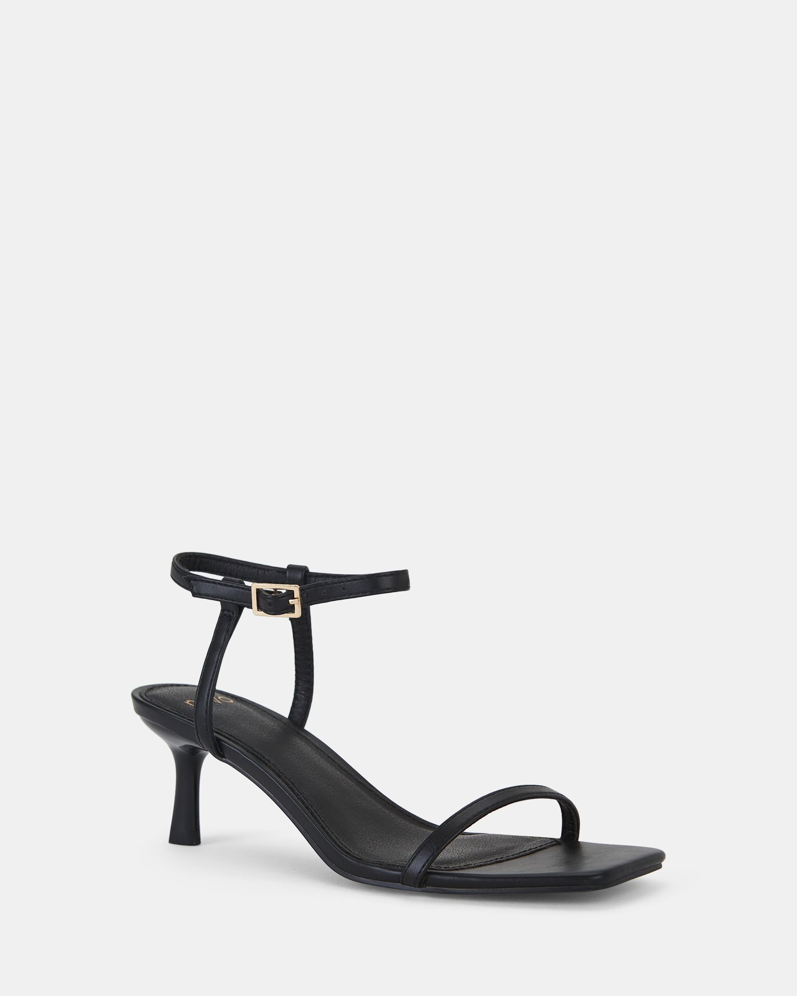 UNDERCOVER Black Low Heel Two Part Sandals