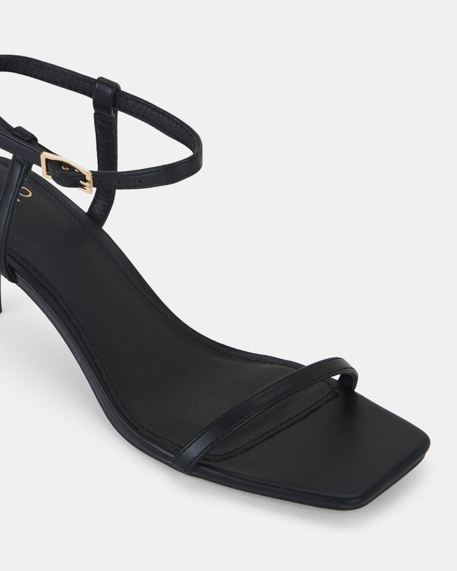 UNDERCOVER Black Low Heel Two Part Sandals