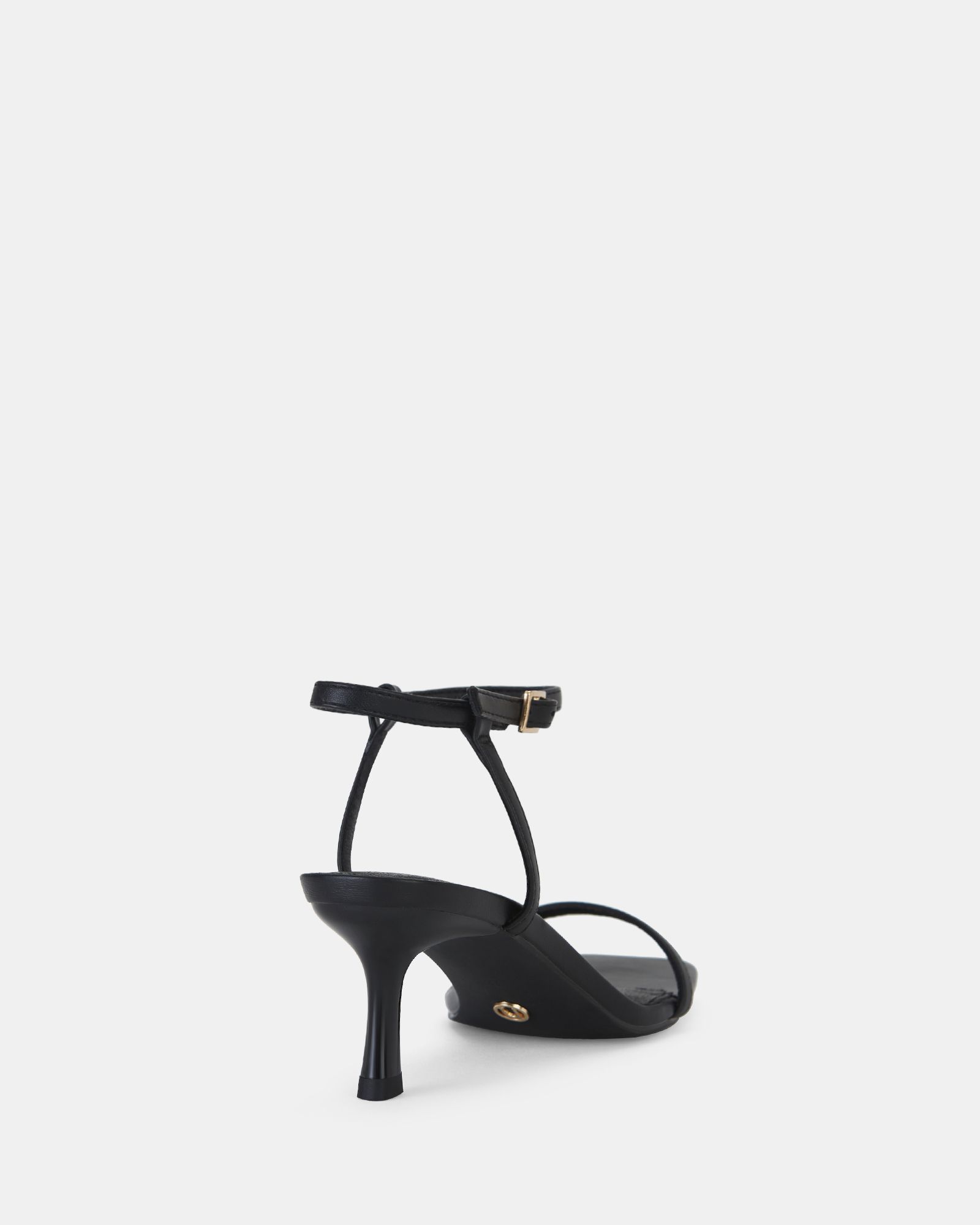 WIDE FIT UNDERCOVER Black Low Heel Two Part Sandals