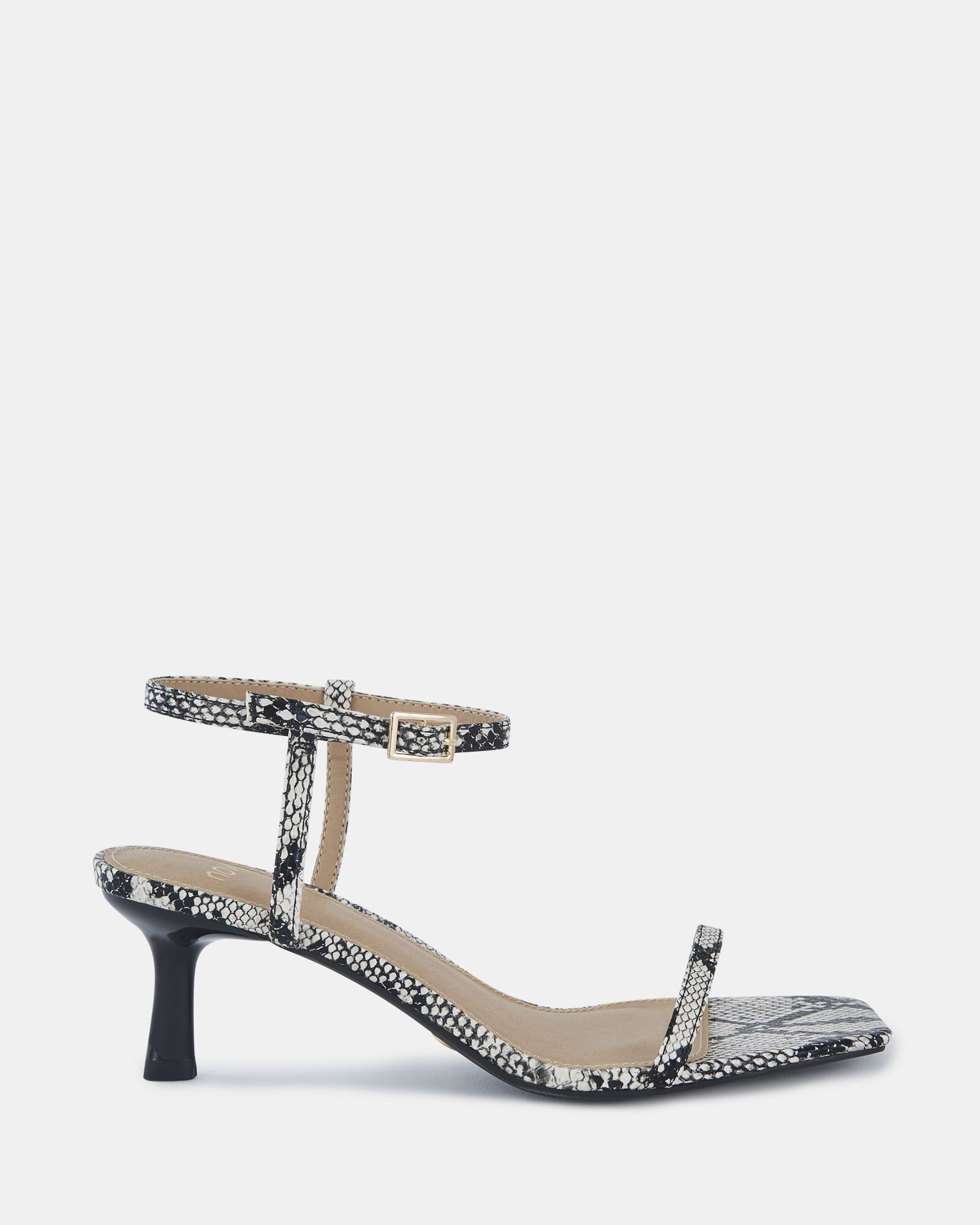 UNDERCOVER Snake Low Heel Two Part Sandals