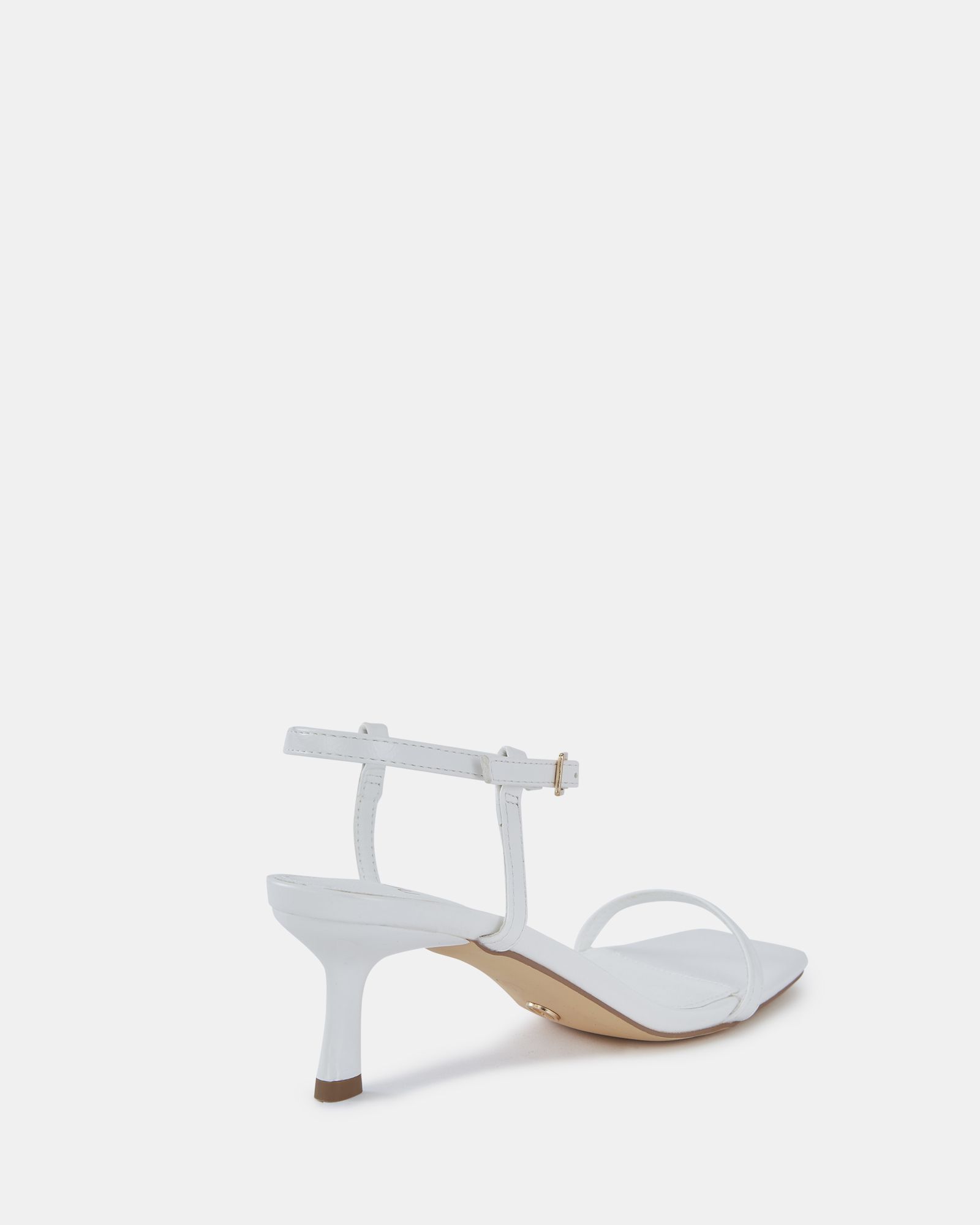 WIDE FIT UNDERCOVER White Low Heel Two Part Sandals