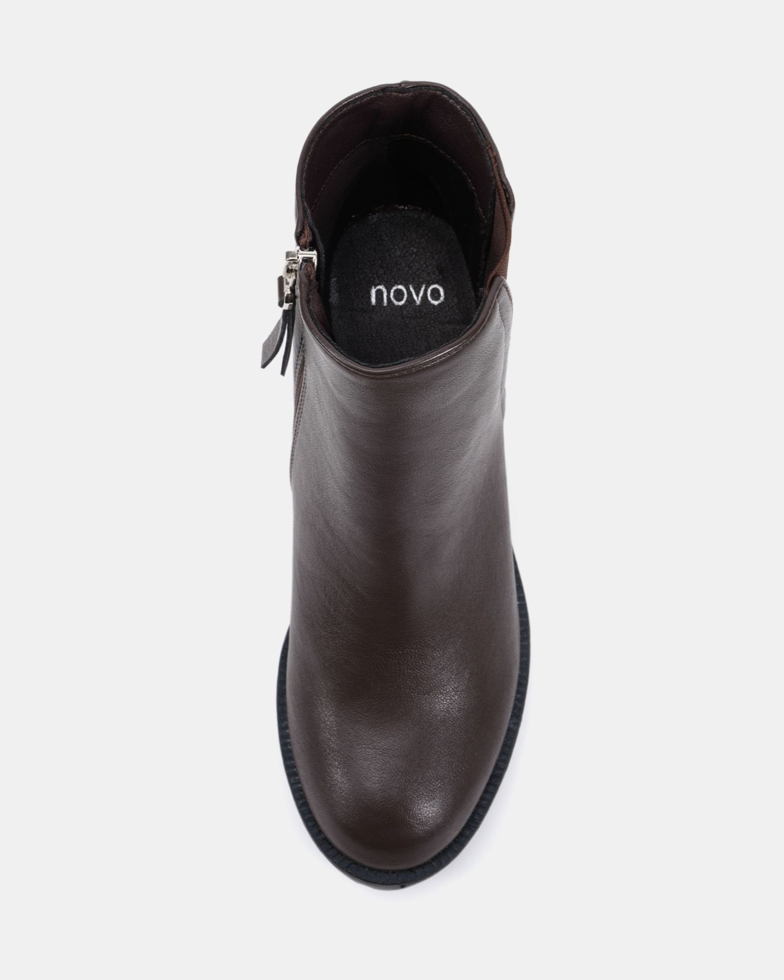 Wide Fit Jemma Brown Chelsea Cleated Unit Ankle Boot